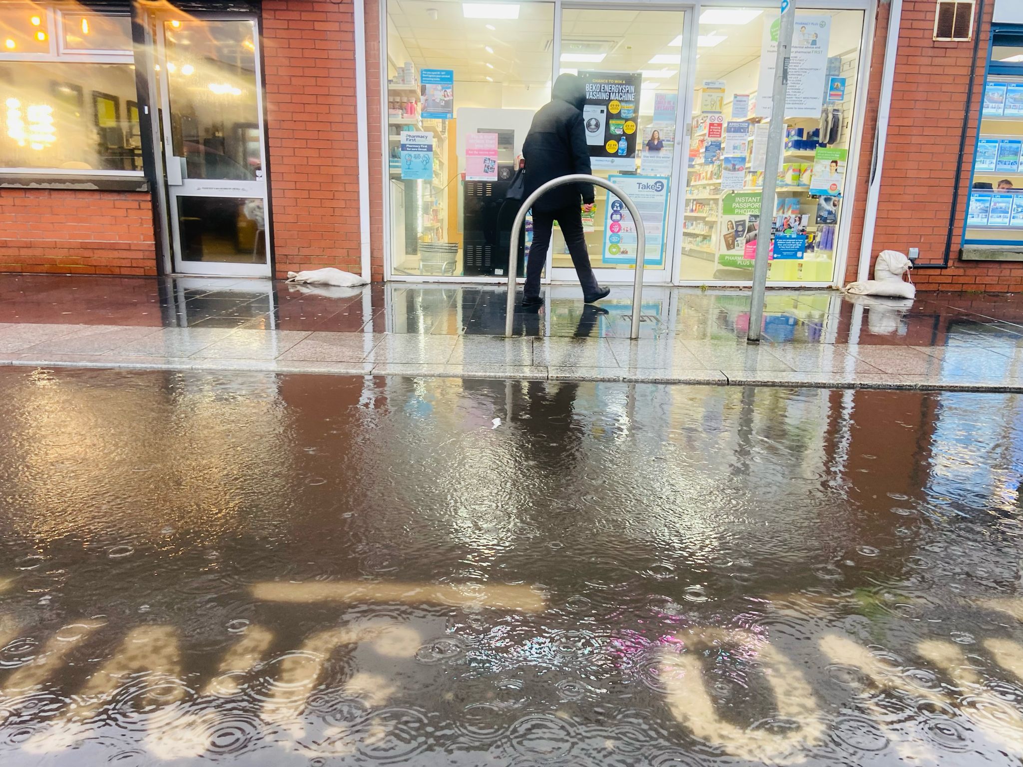 Heavy rain in Andersonstown this week