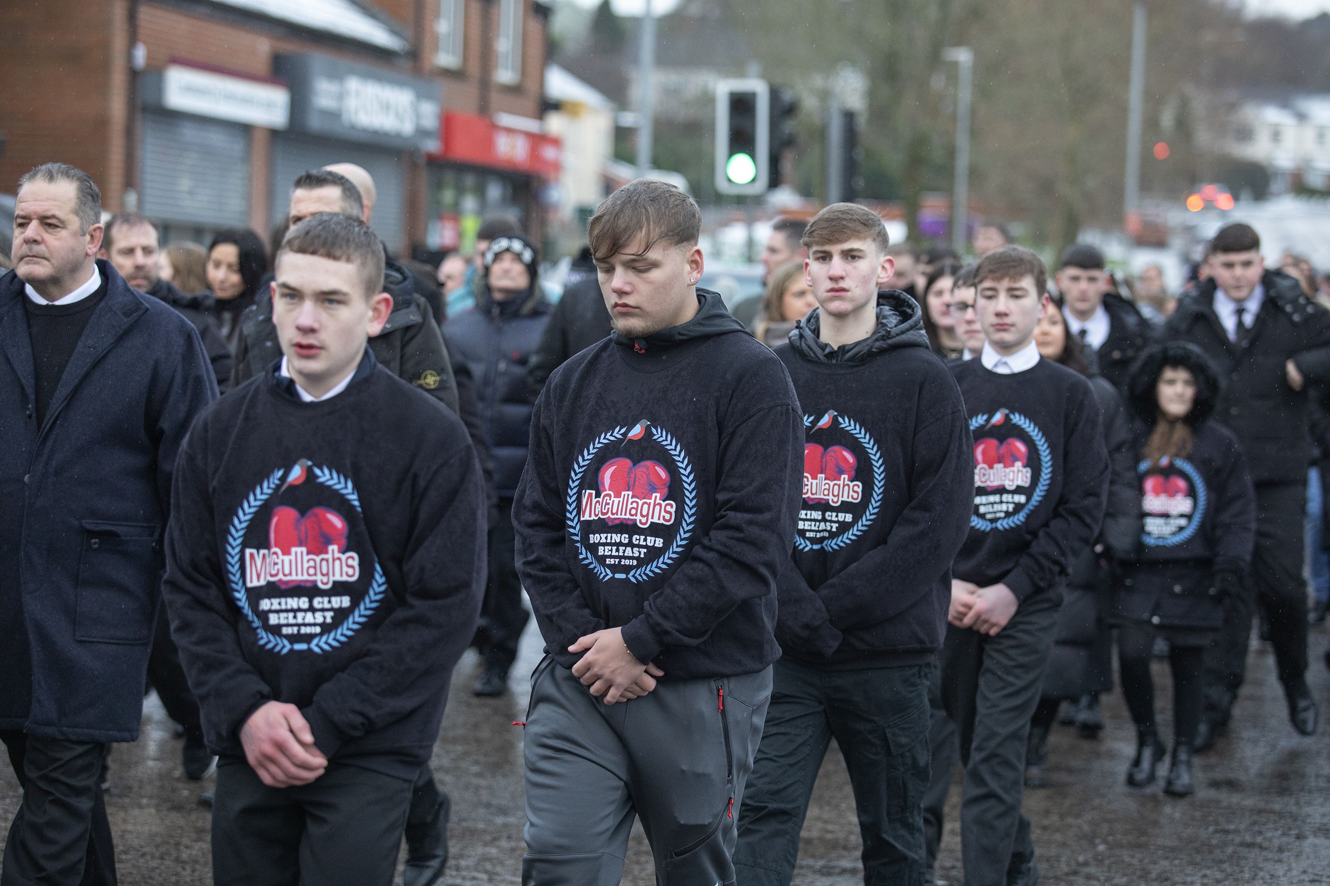 A guard of honour for Paul McCullagh