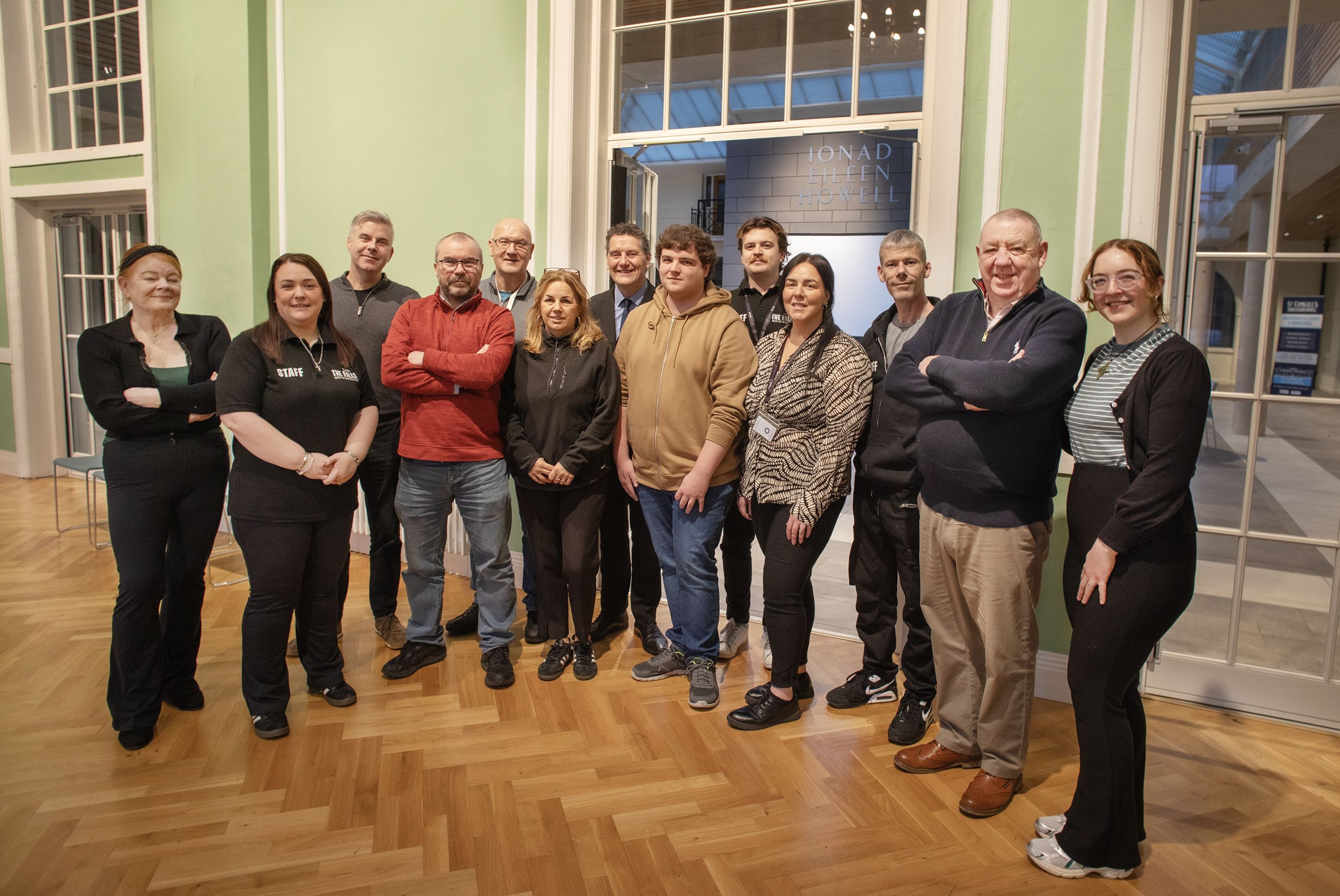 TEAM: Falls Community Council and St Comgall's staff
