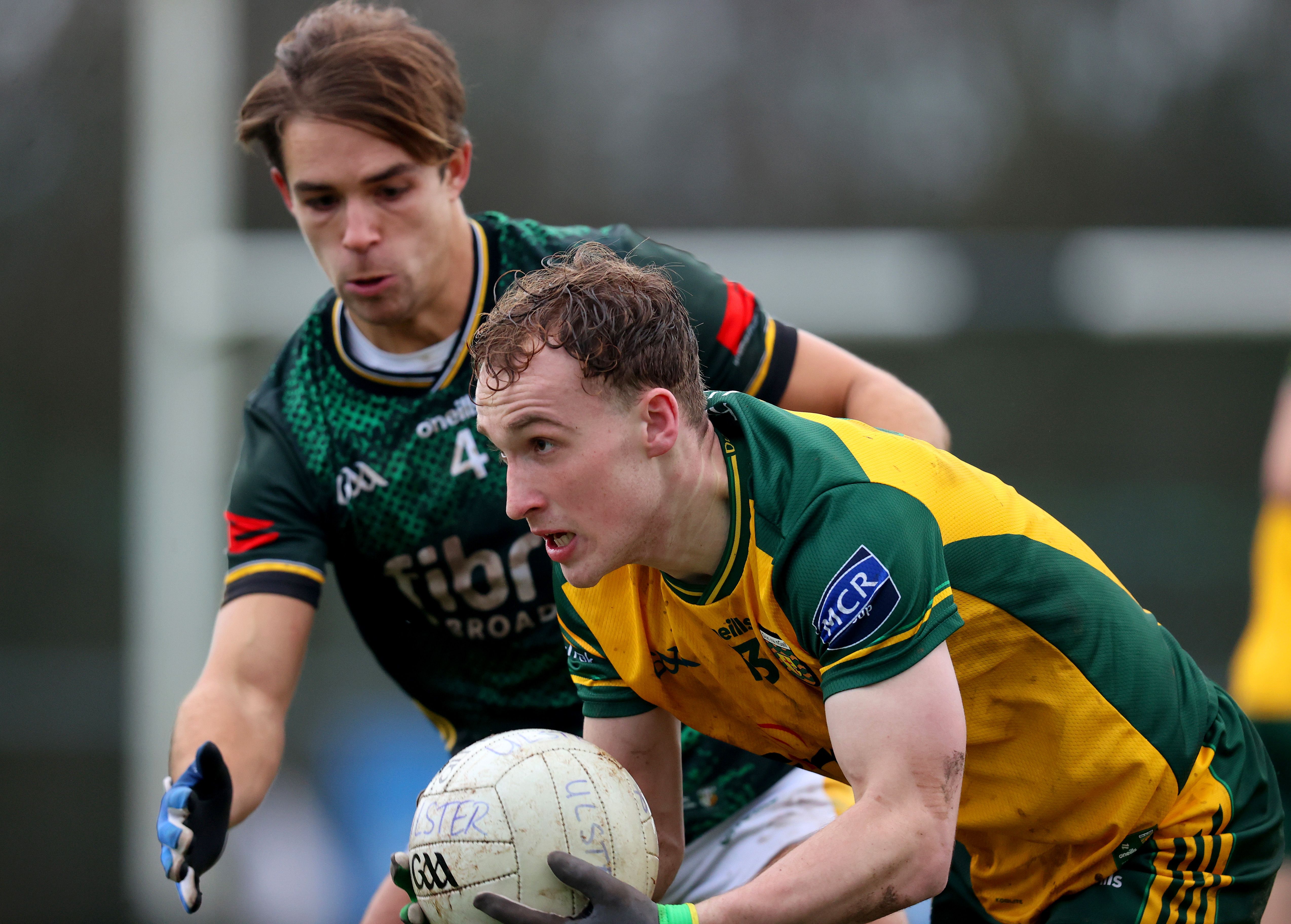 Eoghan McCabe battled hard in both McKenna Cup fixtures