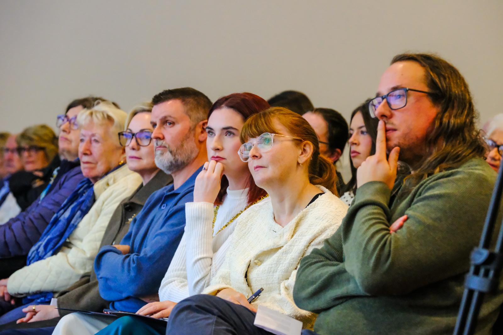 The audience at Crumlin Road Gaol during the launch