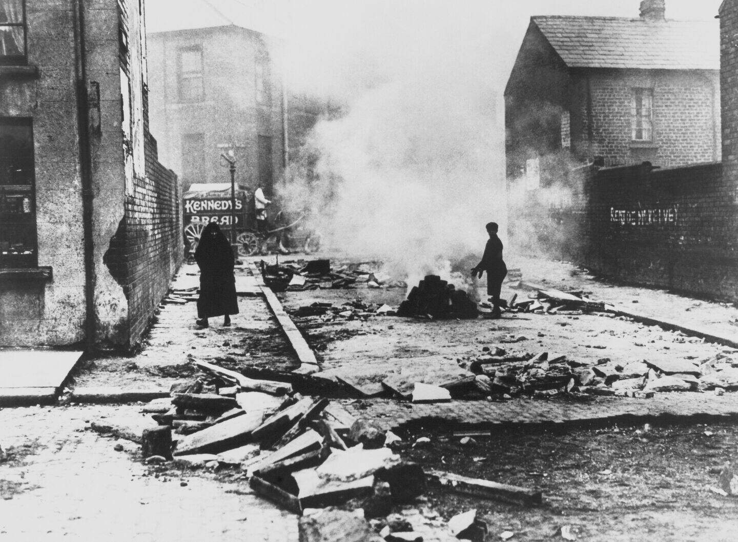 CLASHES: The aftermath of an Outdoor Relief protest in Belfast