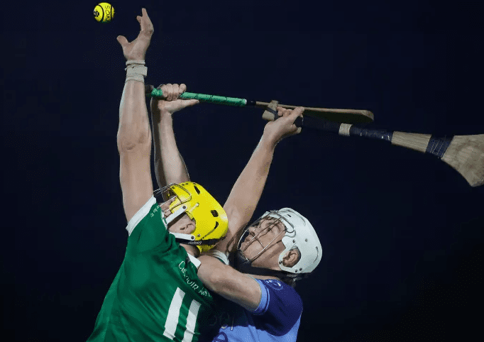 Glenarm and Carey battled under the lights at Dunsilly