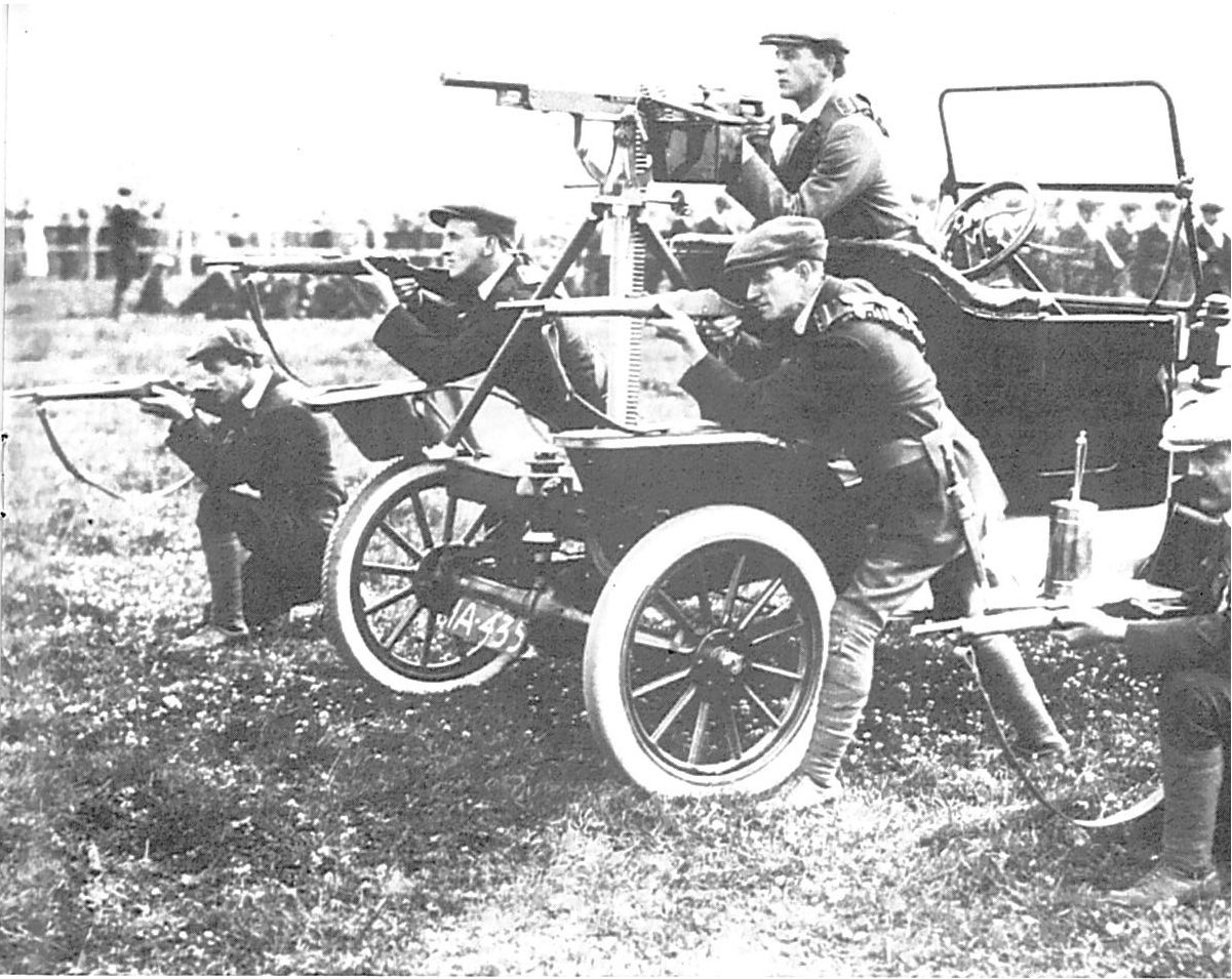 THE ORIGINAL AND BEST: A UVF training camp in 1914 in the early days of Loyal Ulster’s long-term love affair with illegal assemblies