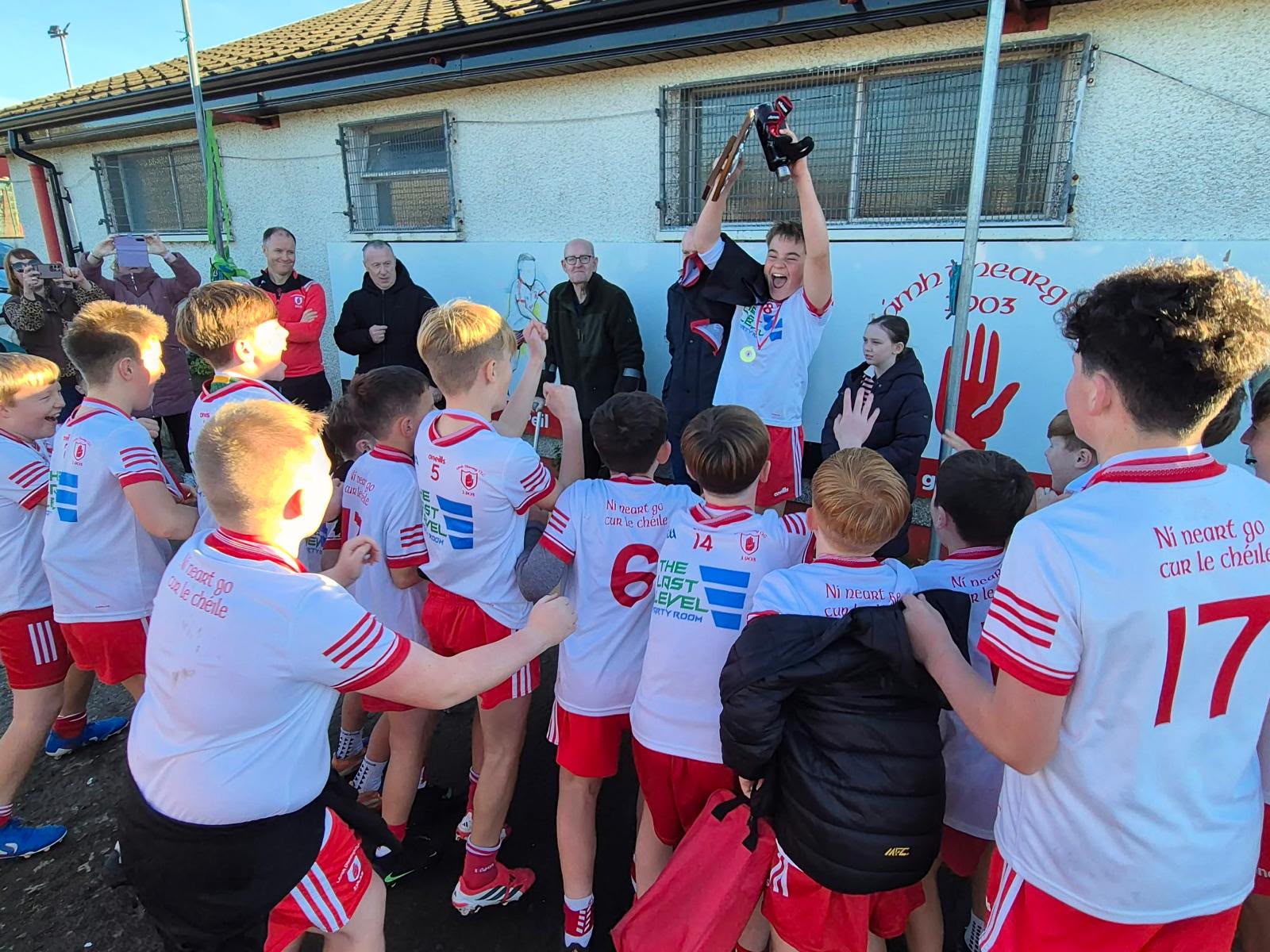 Lámh Dhearg celebrate winning the Felix Mulligan tournament
