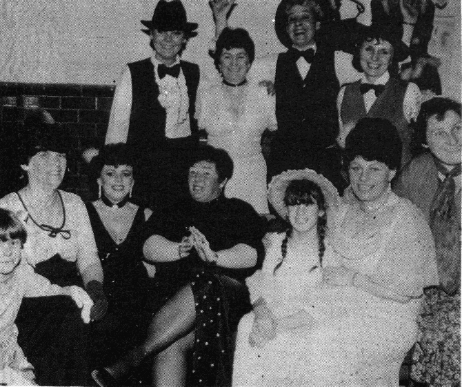 GREAT CRAIC: Ladies from the Ardoyne Association during a break in their ‘Old Tyme Music Hall’ night in the Ardoyne Hall