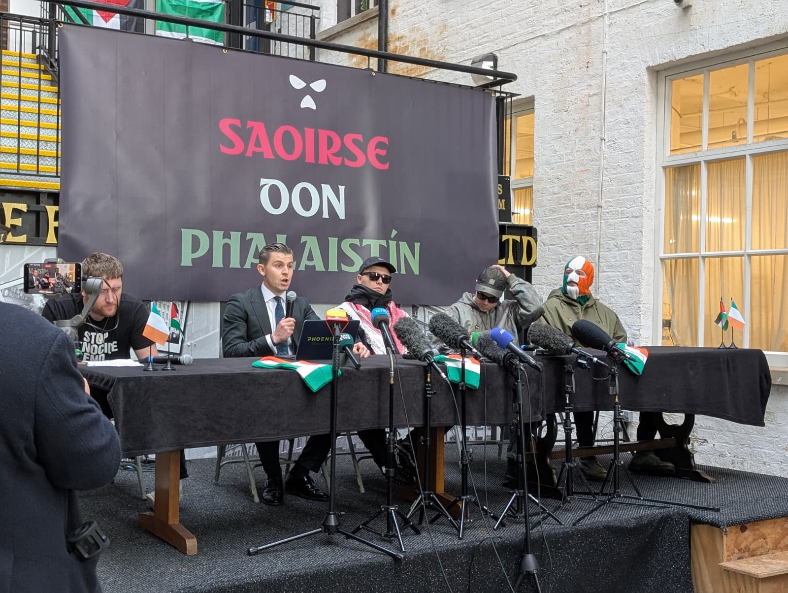 Today's press conference in the Conway Mill