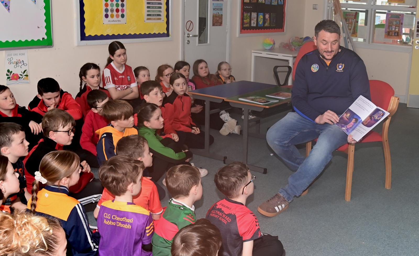 Antoin McCaffrey reads his new GAA Themed book