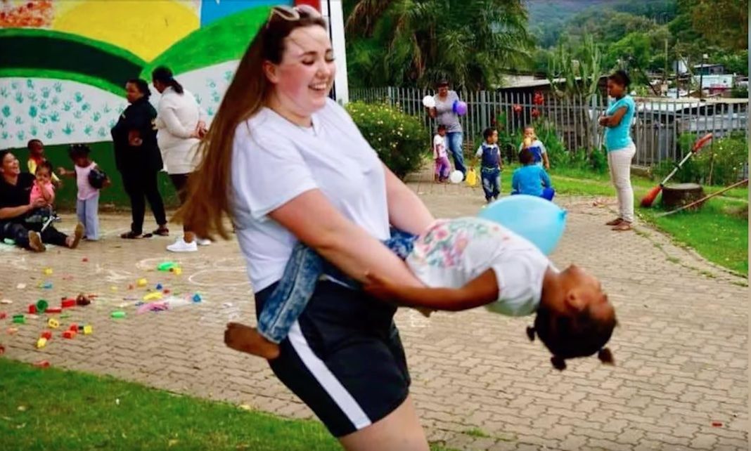 Chloe Ferris during her time in South Africa