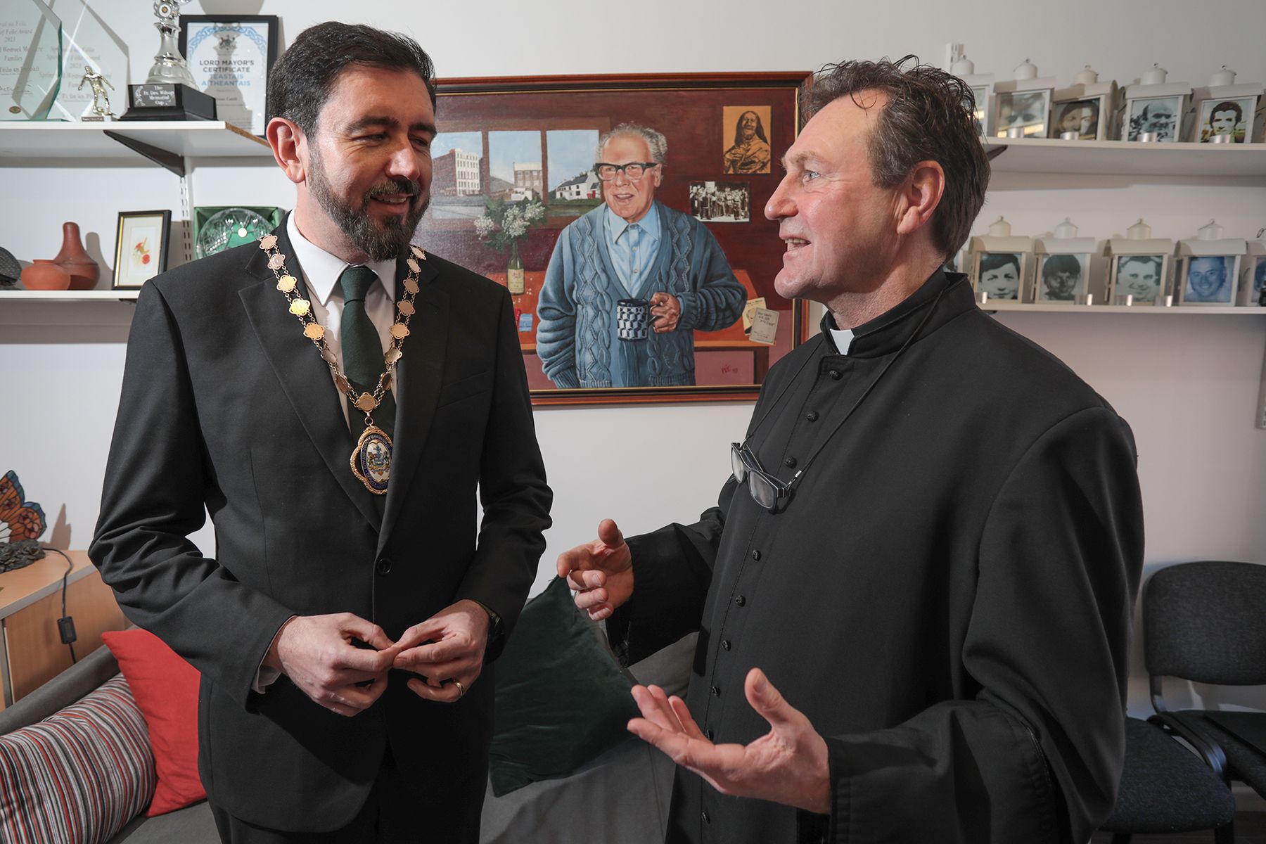 Jimmy Doran with Deputy Lord Mayor Paul Doherty
