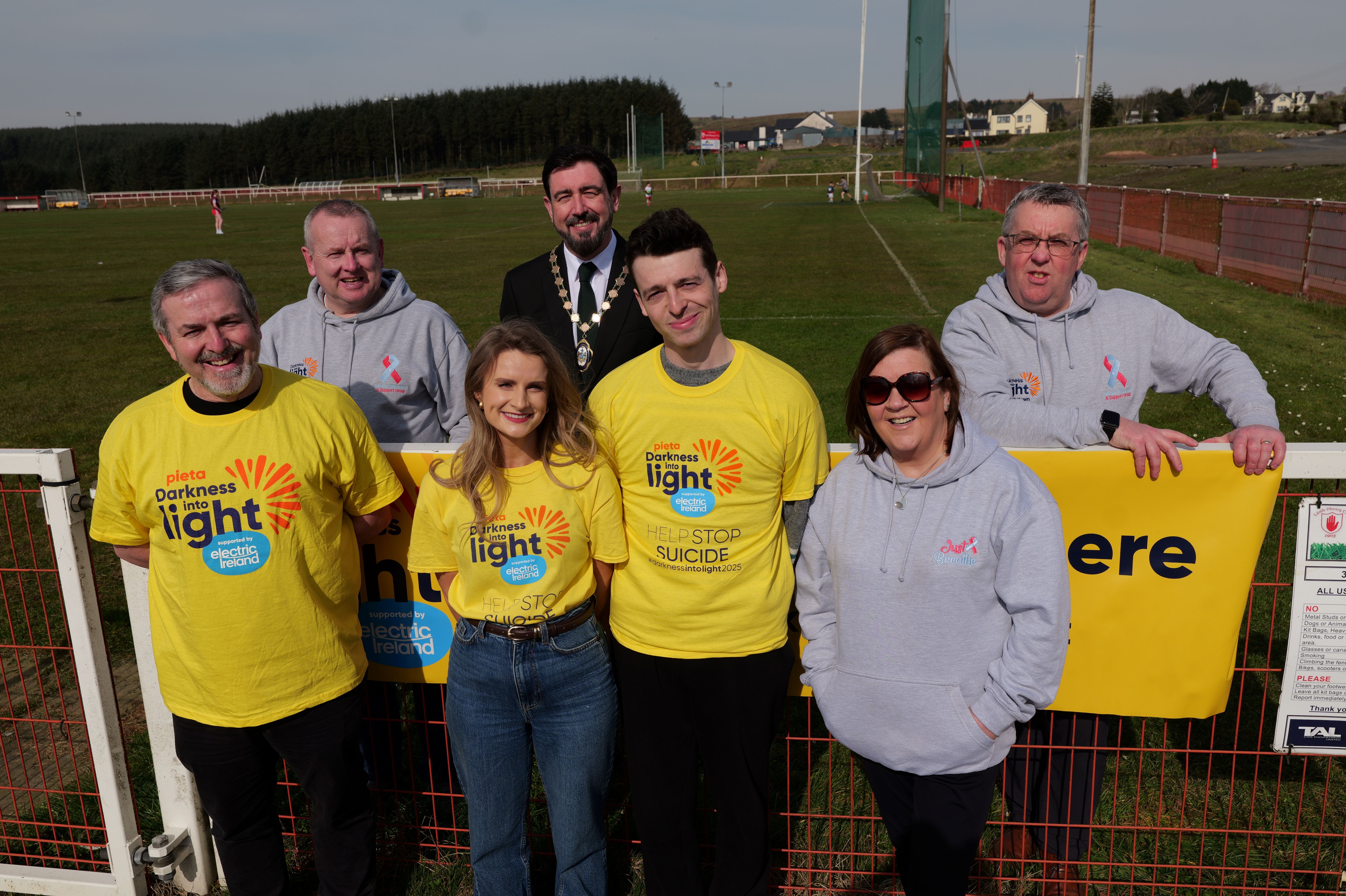  Michael Boyle, Martin Fegan, Áine McIlhone, the Deputy Lord Mayor Cllr Paul Doherty, Anthony Boyle, Margaret Walker and Peter Kane.