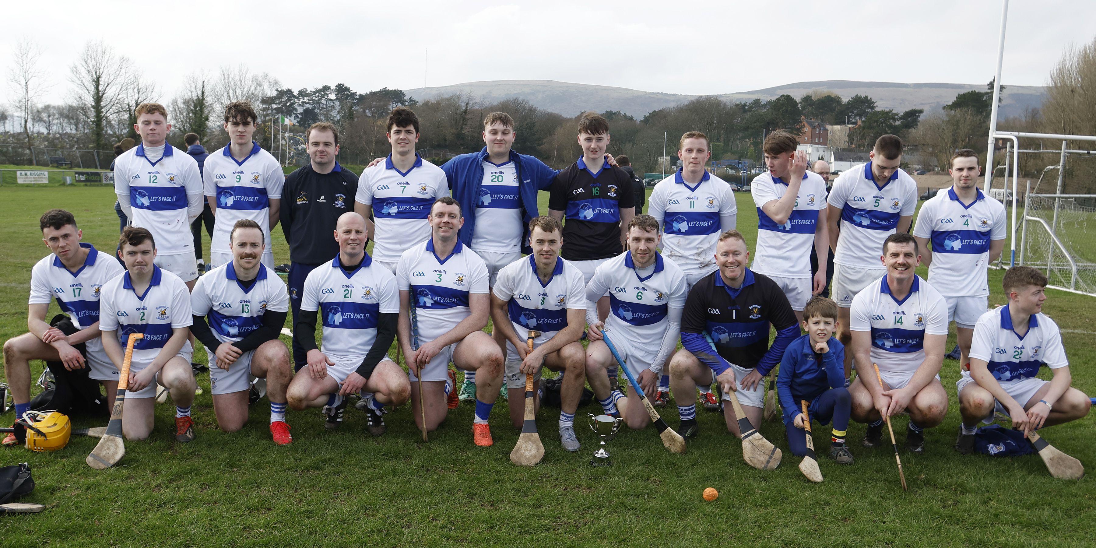 St John's panel after lifting the Hurling for Hunger cup