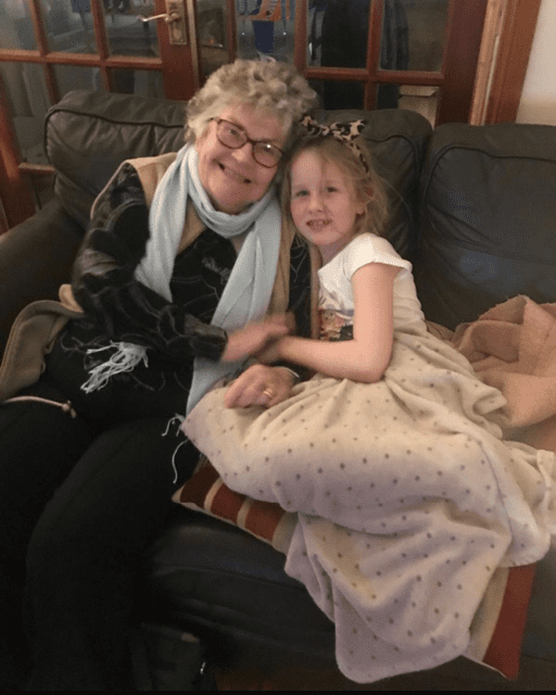 Catherine with her late granny Teresa
