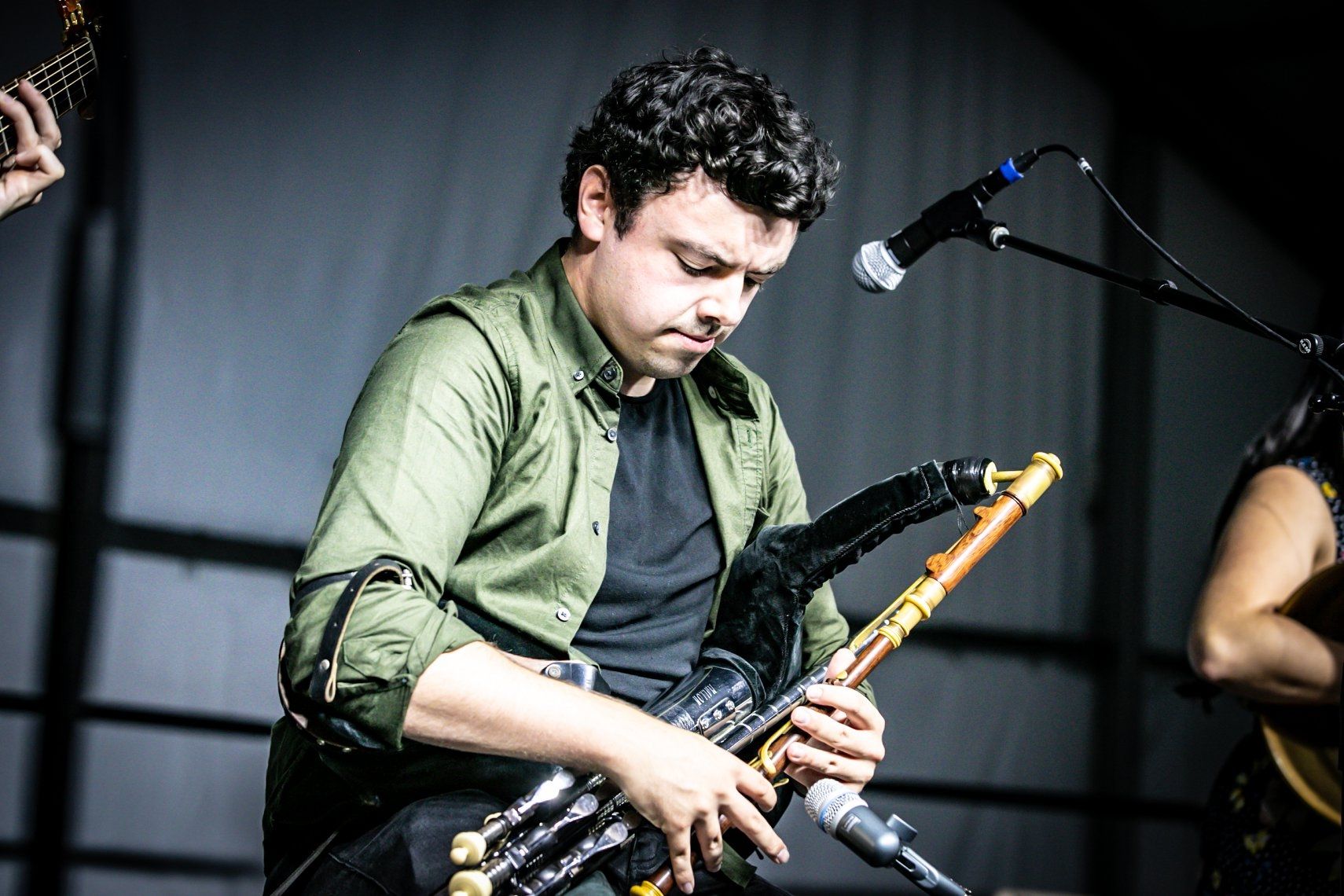 Acclaimed uilleann piper Conor Mallon who will perform on the main Gig Rig stage at Belfast City Hall on Thursday 6 August