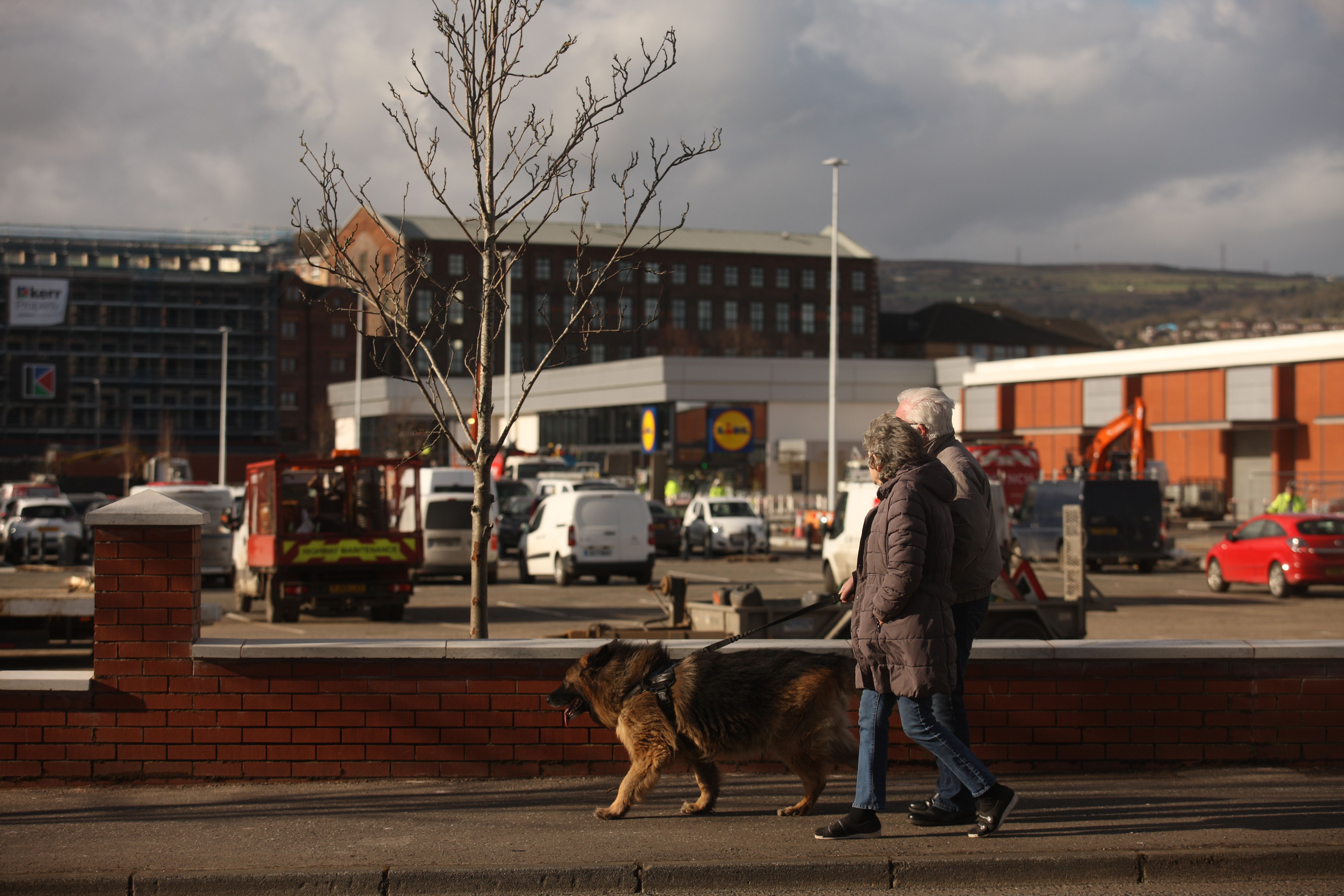 The new shared shopping centre on the Crumlin Road