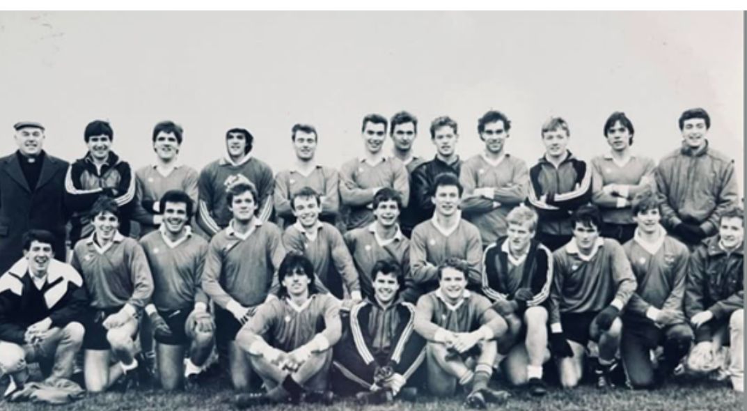 Eamonn Prenter pictured in the back row for QUB in the 1987 Sigerson Cup Quarter-Final
