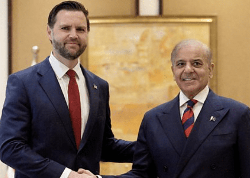 NO-GO: US Vice-President JD Vance and Pakistan PM Shehbaz Sharif at the opening of the Islamad talks