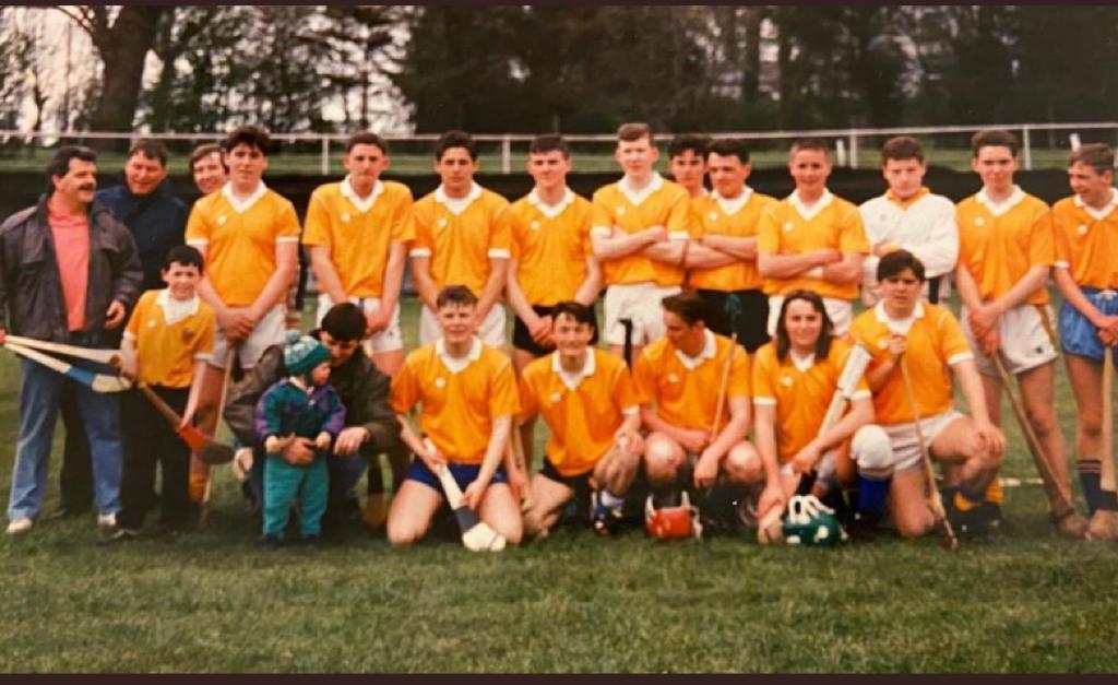 Coaching days – Sean third left, back row