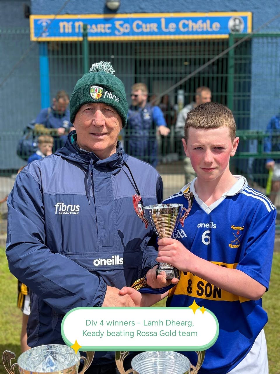 Lámh Dhearg Keady won the Division Four title