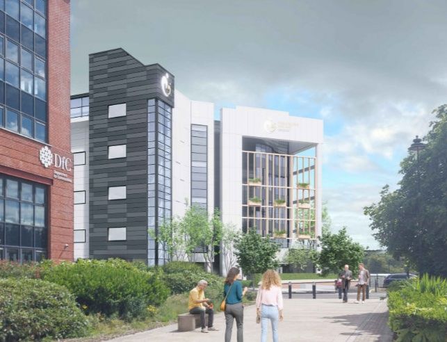 CGI image of the nursing home development in Cromac Place
