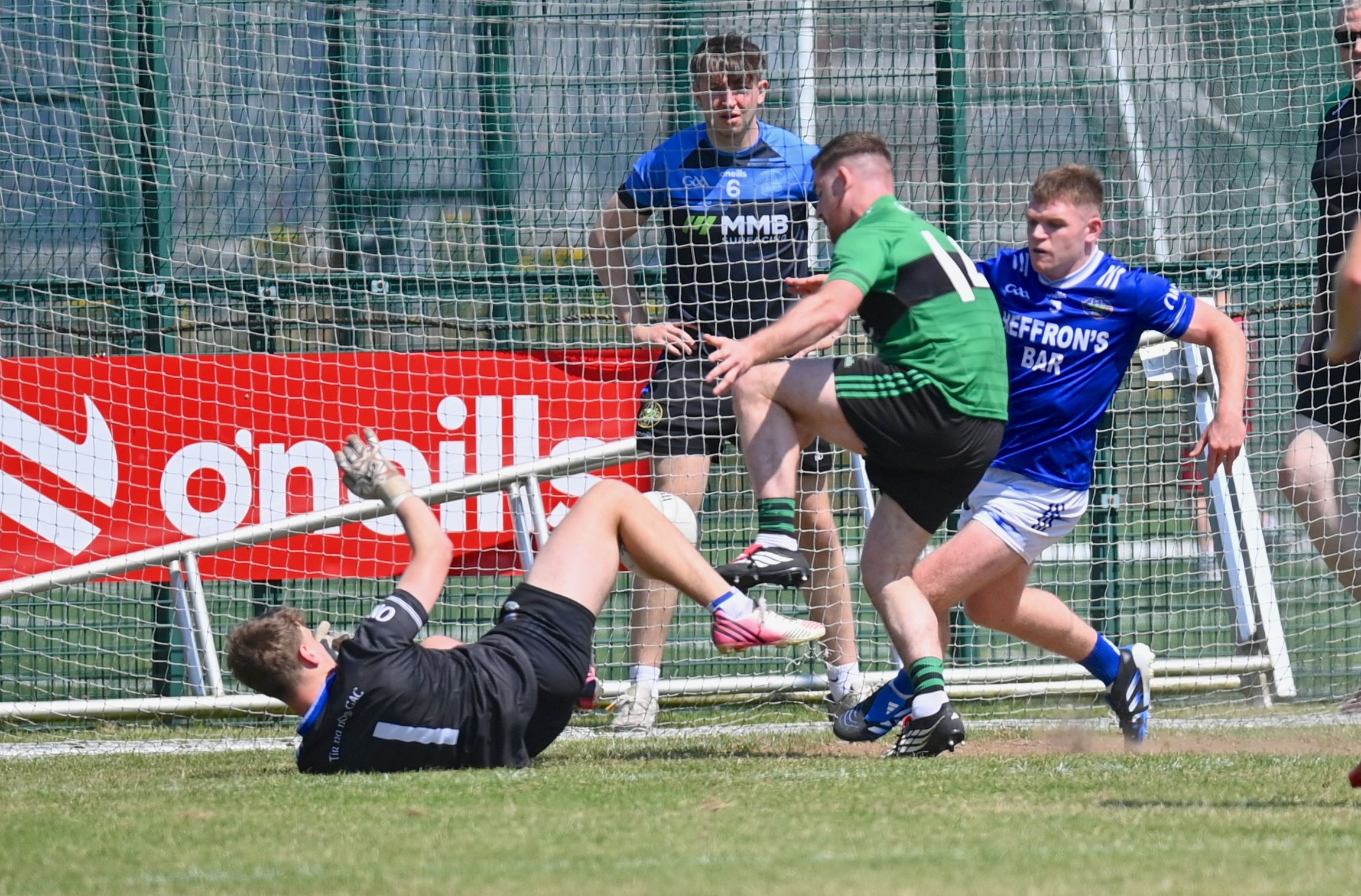 GOAL-THREAT: Gary Lennon pounced to find the net for Sarsfields