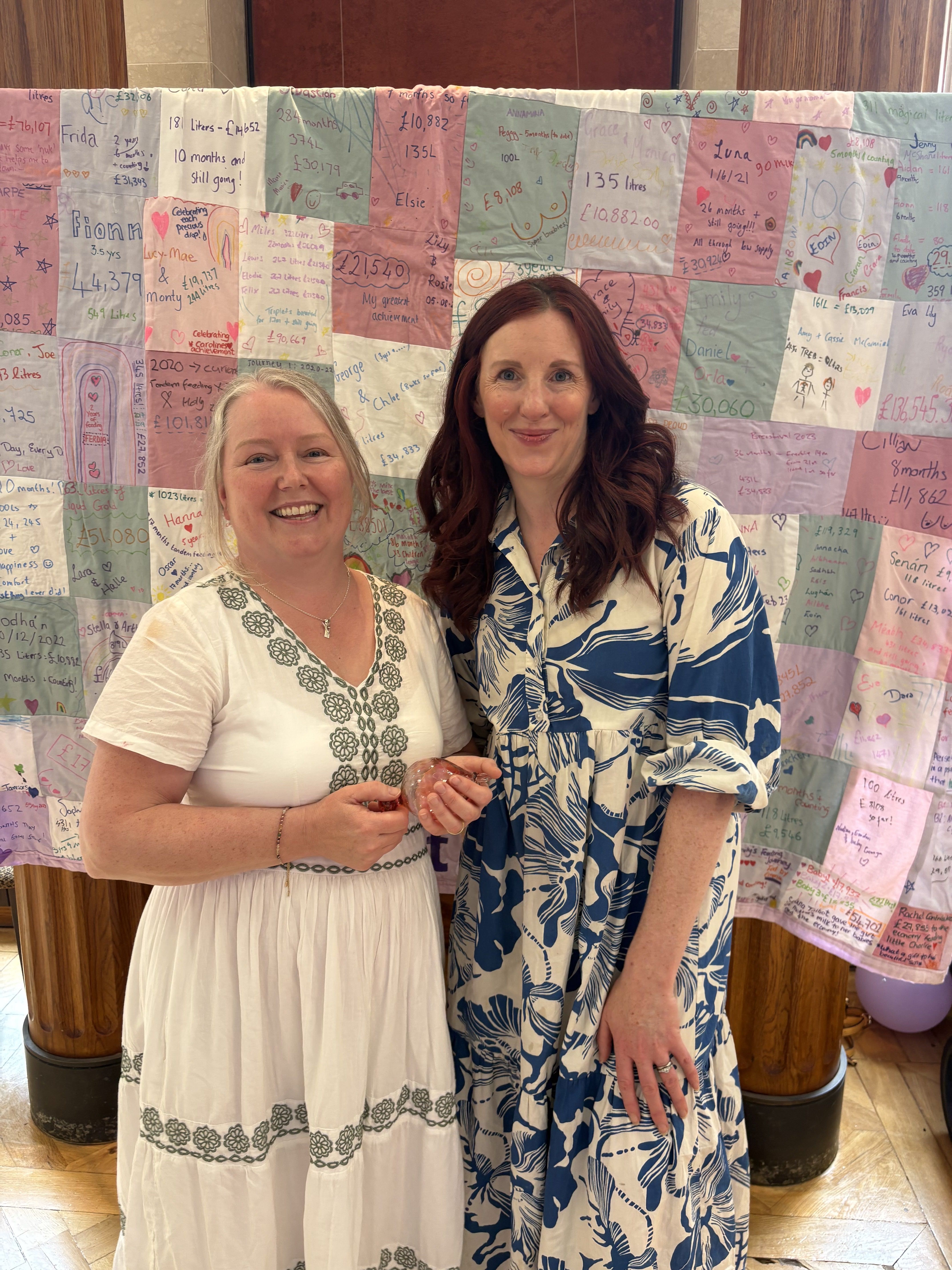 IN GOOD COMPANY: Dr Jennifer Hanratty, right, co-founder of Breastival with Adele Paton, Breastfeeding Champion