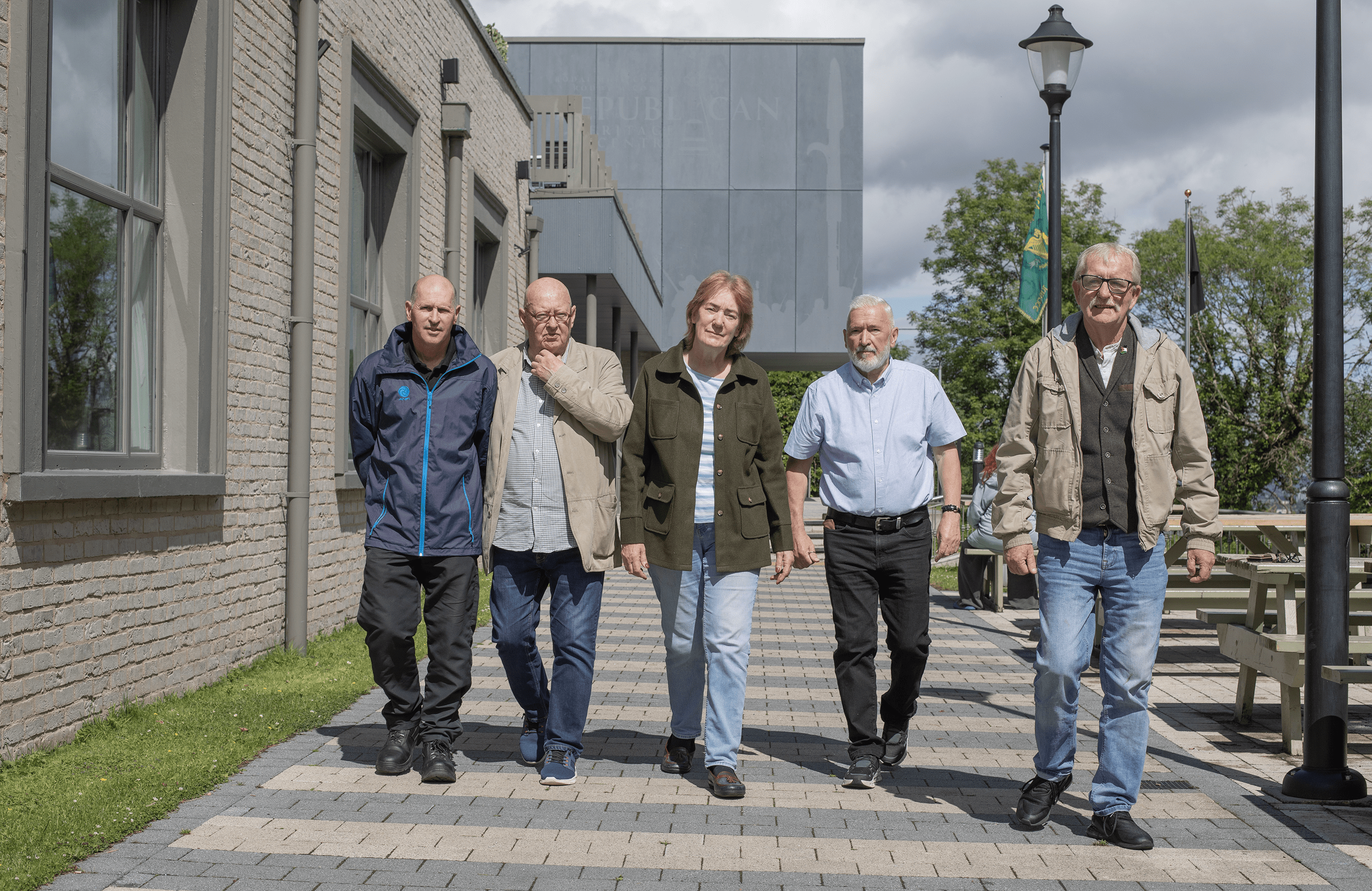 Dominic Adams, Joe Austin, Geraldine Clarke, Paddy Adams and Seány Simpson