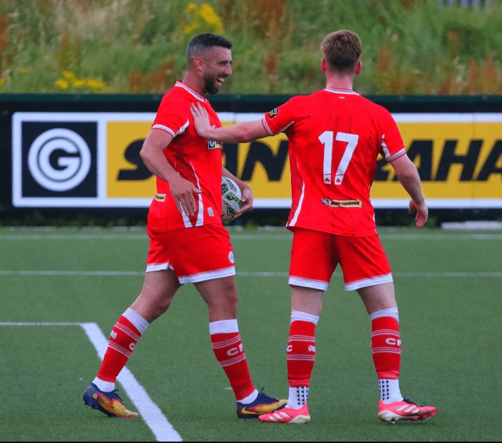 GOAL-THREAT: Joe Gormley returned and found the net for the Reds once again