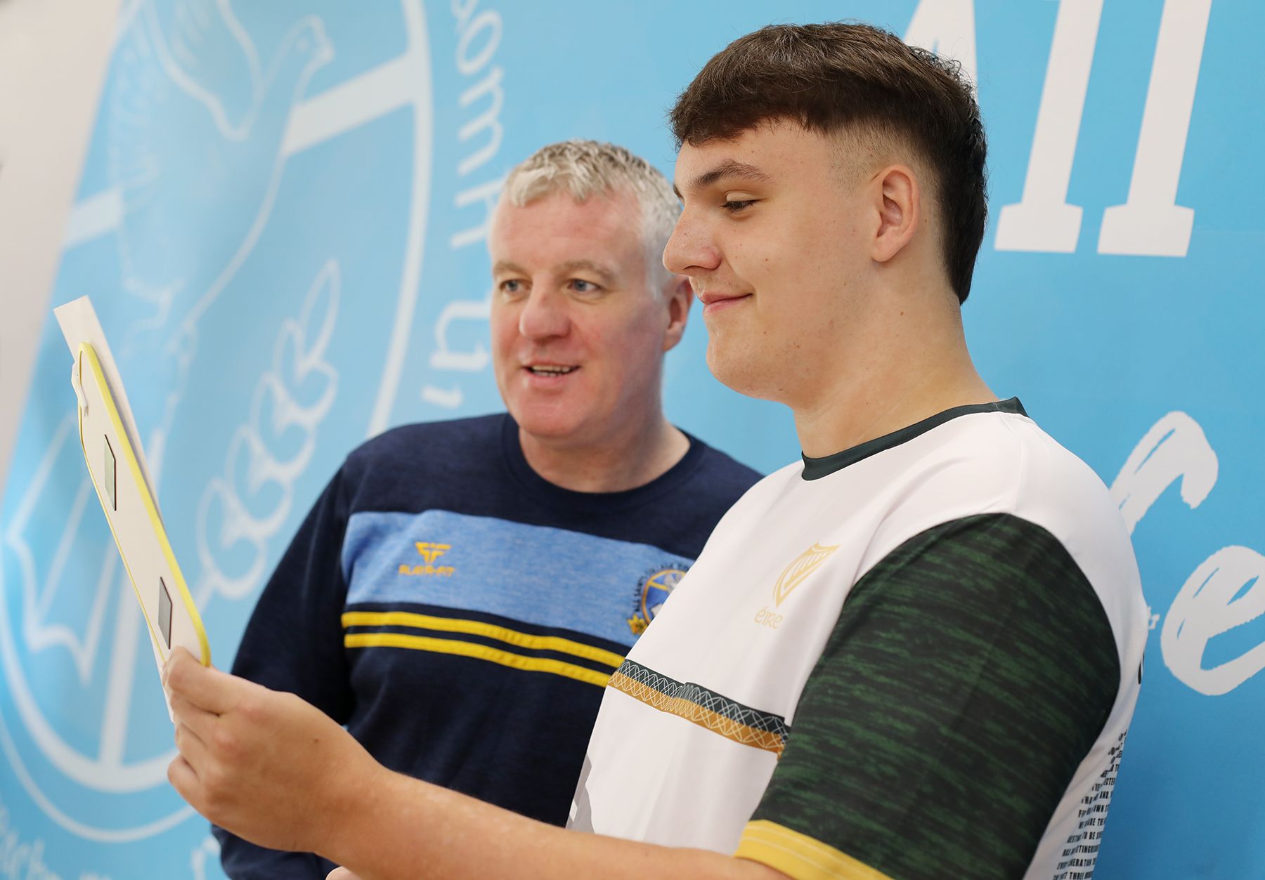 Ciaran Dempsey with Principal Damien Coyle