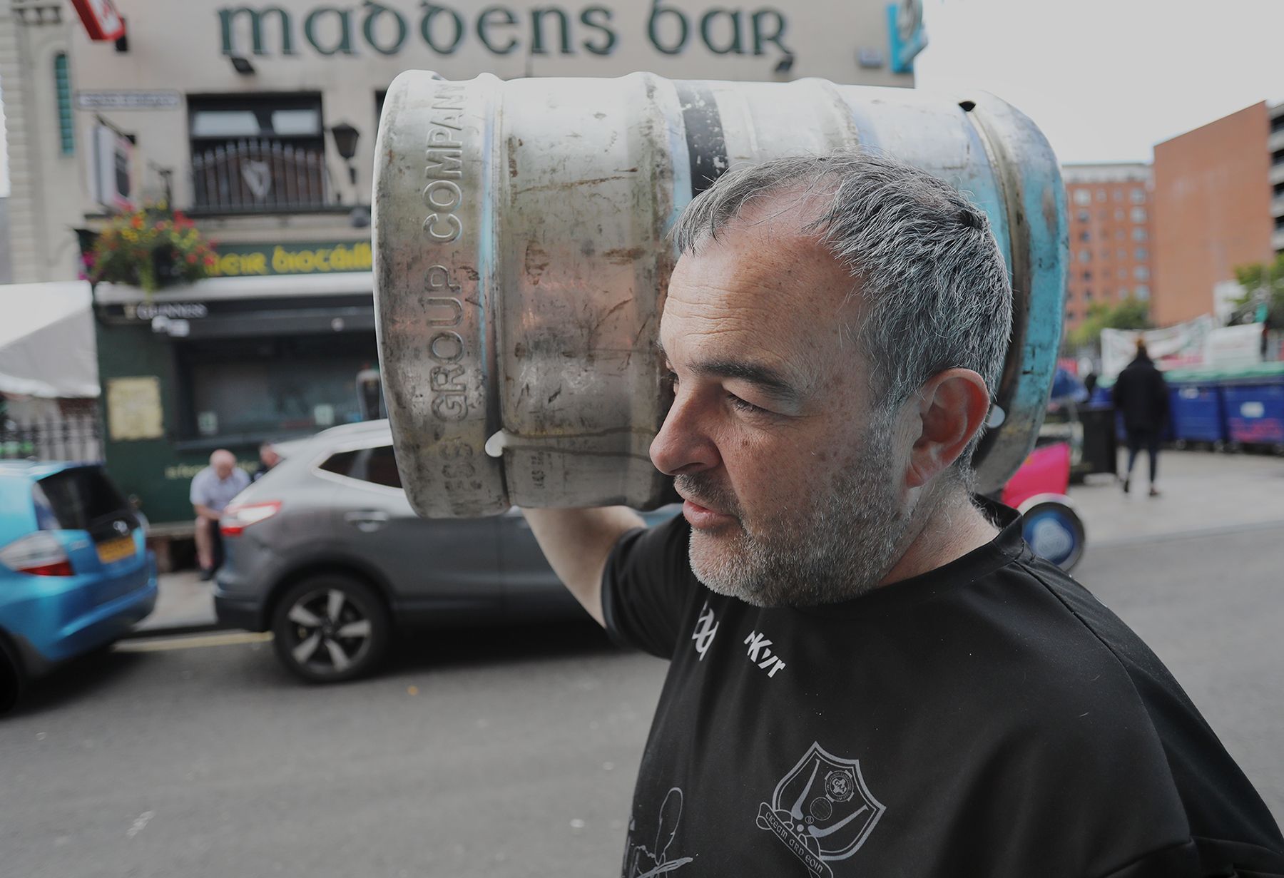 The pints are flowing again today at Maddens