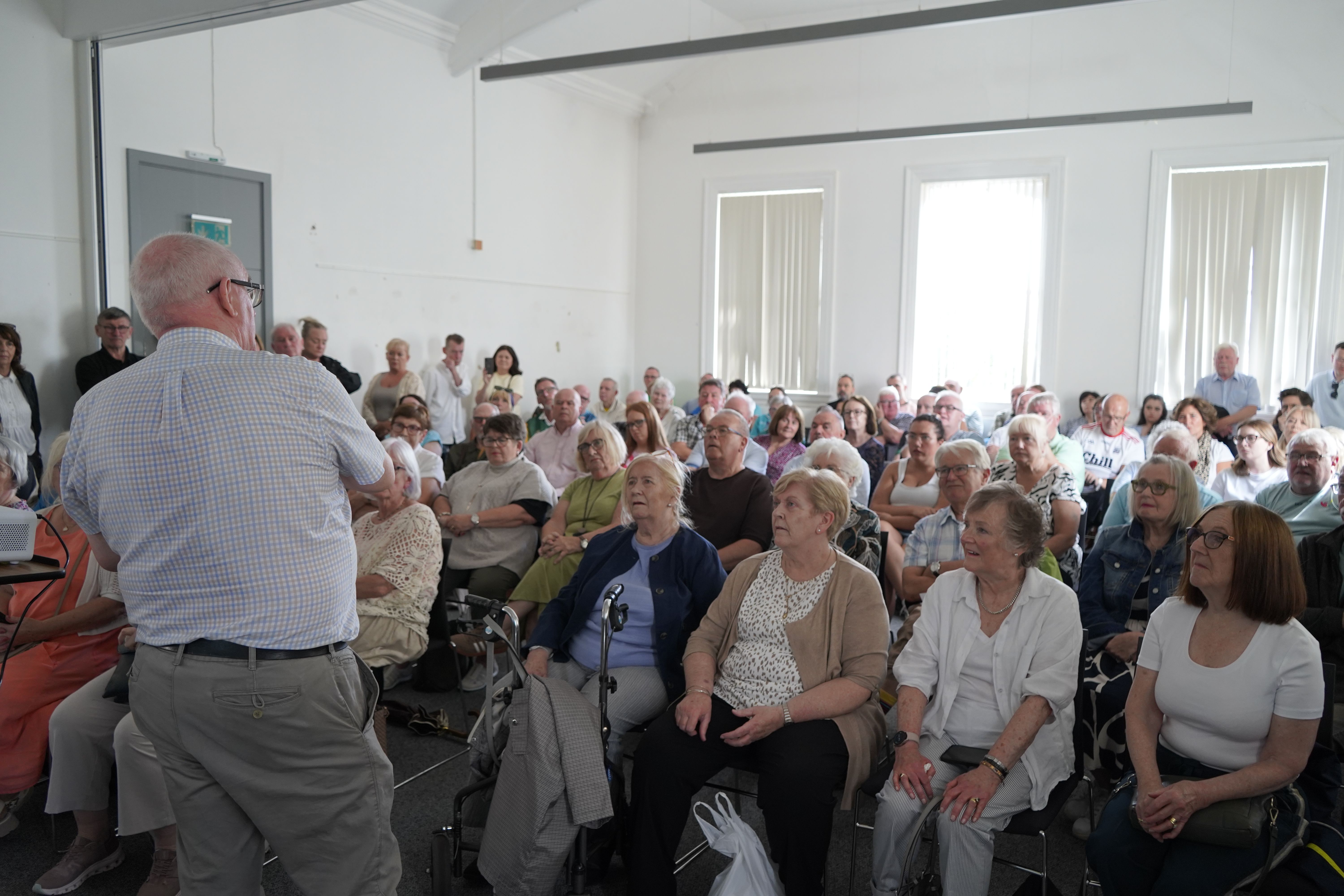 Marcas Ó Murchú delivering his talk