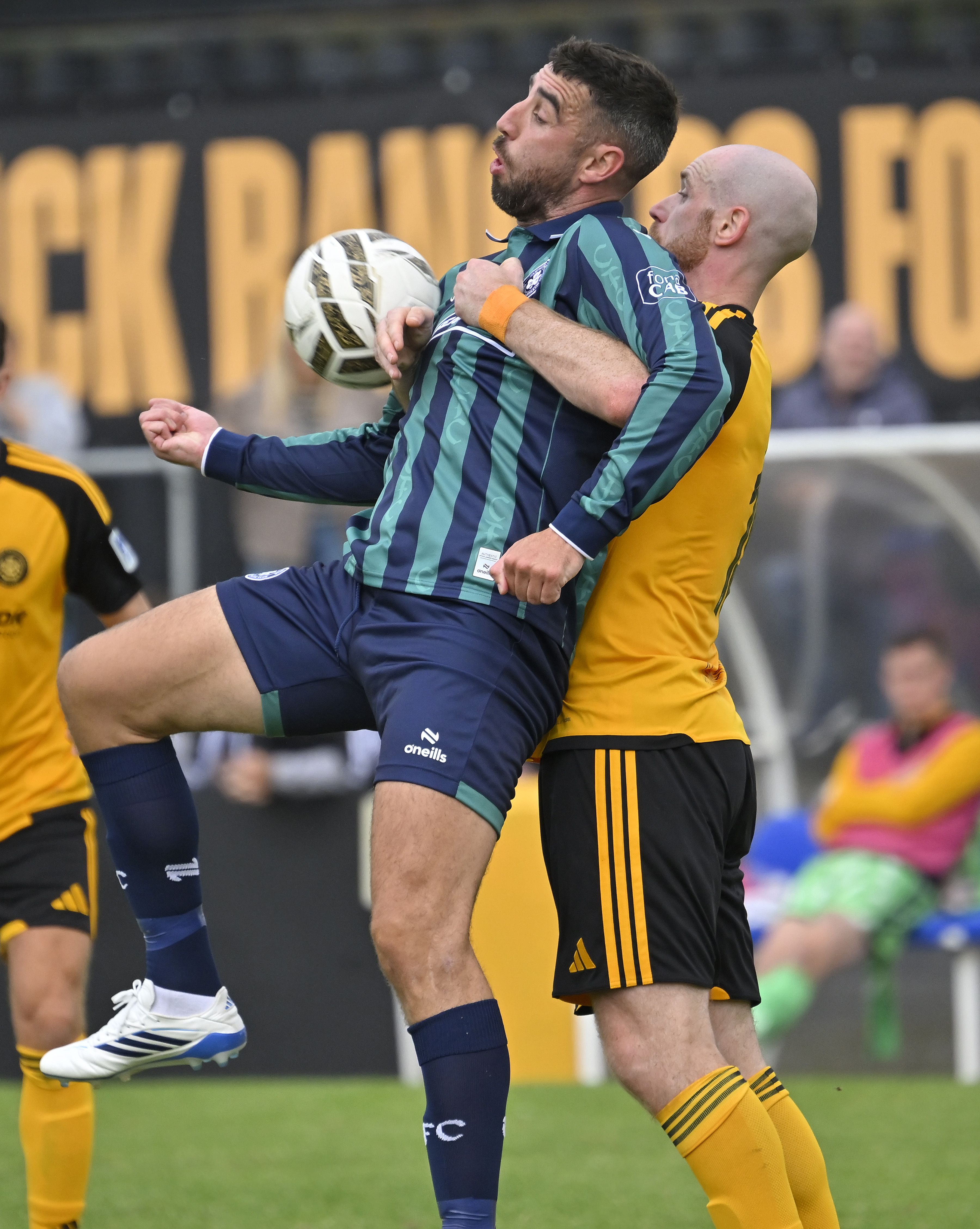 Joe Gormley holds the ball up as the Reds see out a big away win