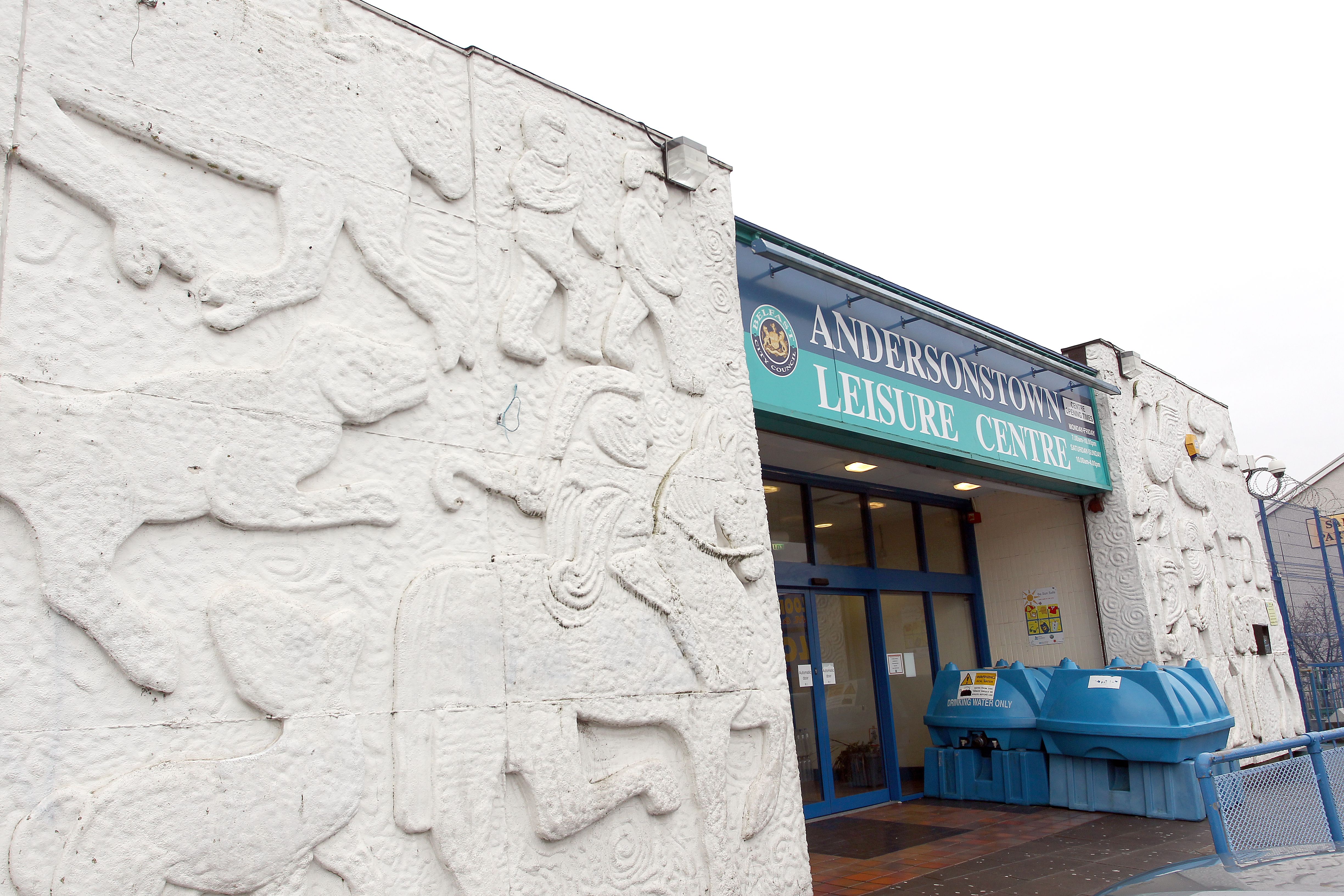 How the panels looked on the old Andersonstown Leisure Centre