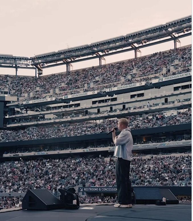 SPEAKING UP: Macklemore makes the pro-Palestine speech that spelt disaster for Ed Sheeran