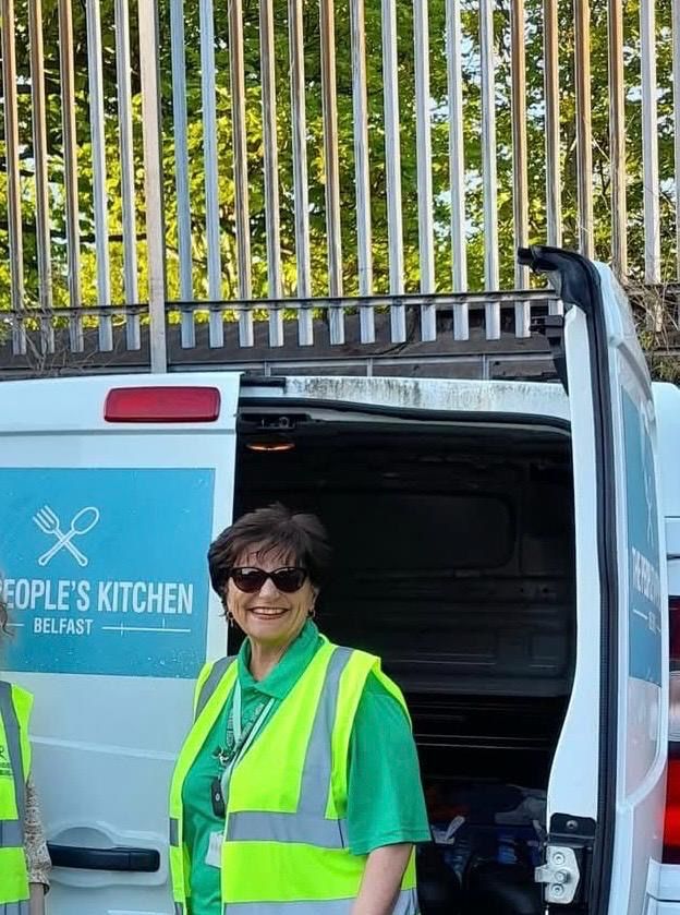 HELP IS AT HAND: Helen O'Brien at the People’s Kitchen van