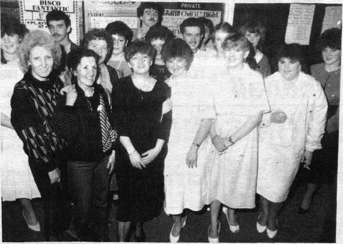CELEBRATION: Briege Scullion (Highbury Gardens) celebrated her 21st birthday back in September 1985 and a surprise party was laid on for her in The Shamrock by her family and many friends