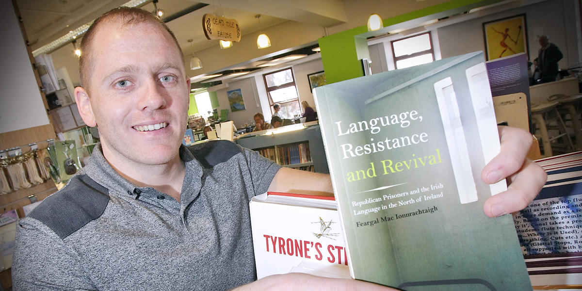 Feargal Mac Ionnrachtaigh will launch his new book on the Irish language at Coláiste Feirste next week