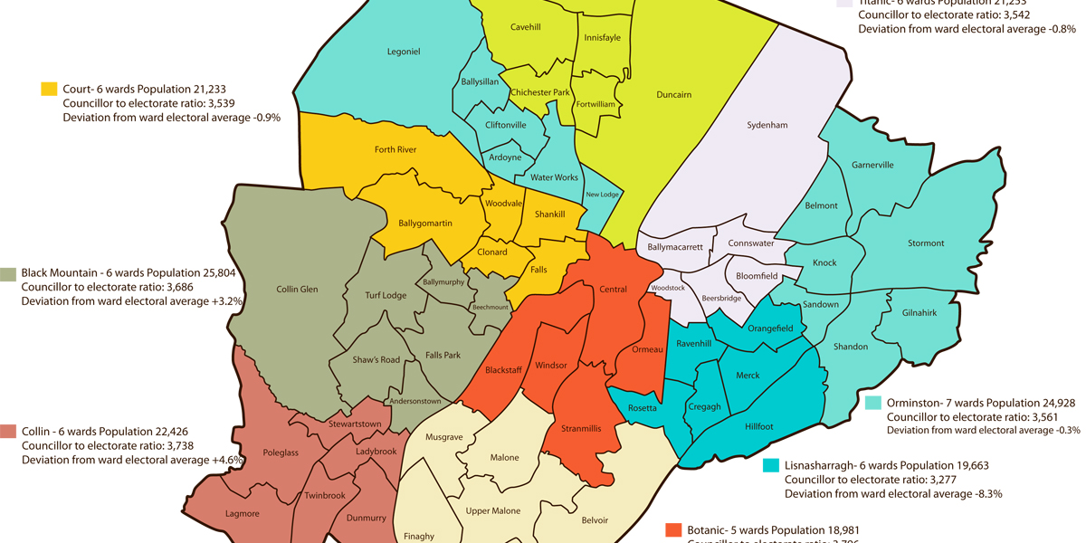 How Belfast’s new electoral boundaries will look