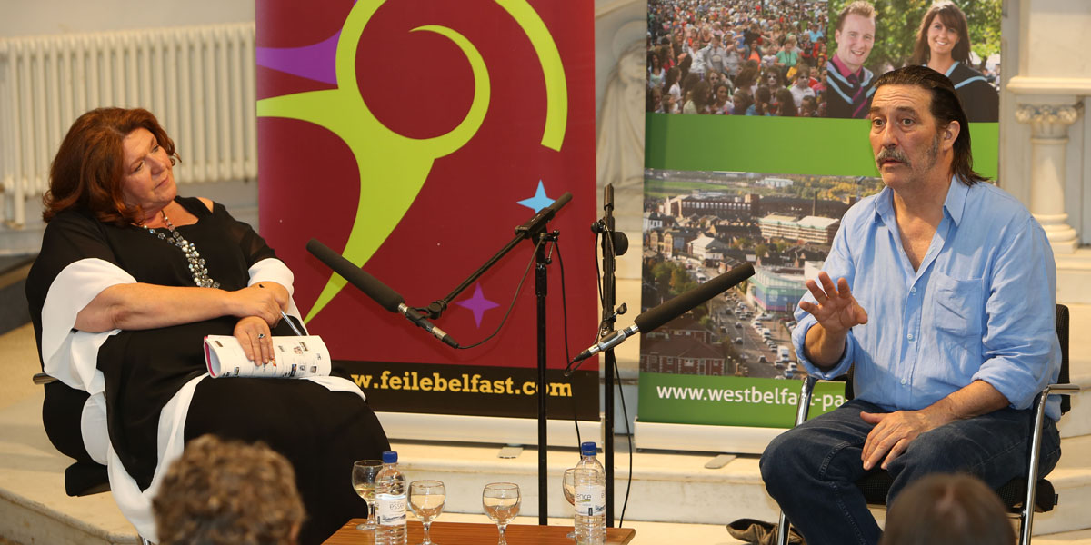 Ciarán Hinds in discussion with Kim Lenehan