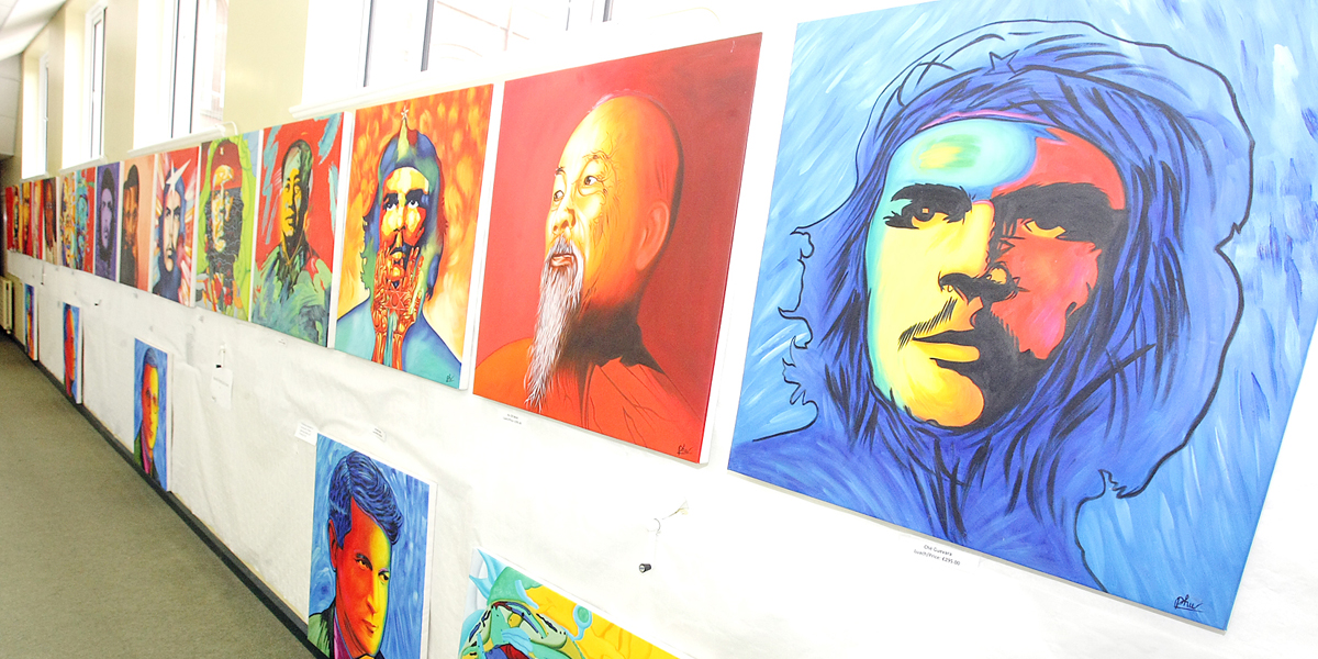 Political icons by Phu at St Mary\'s 