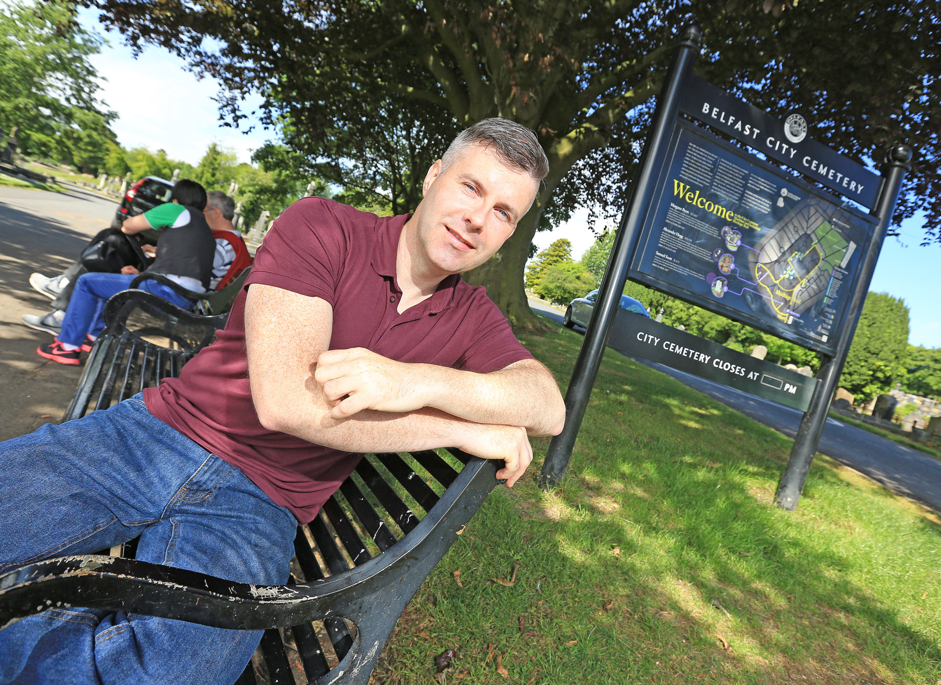 Councillor Stevie Corr in the City Cemetery, a repository of Belfast\'s rich and fascinating history