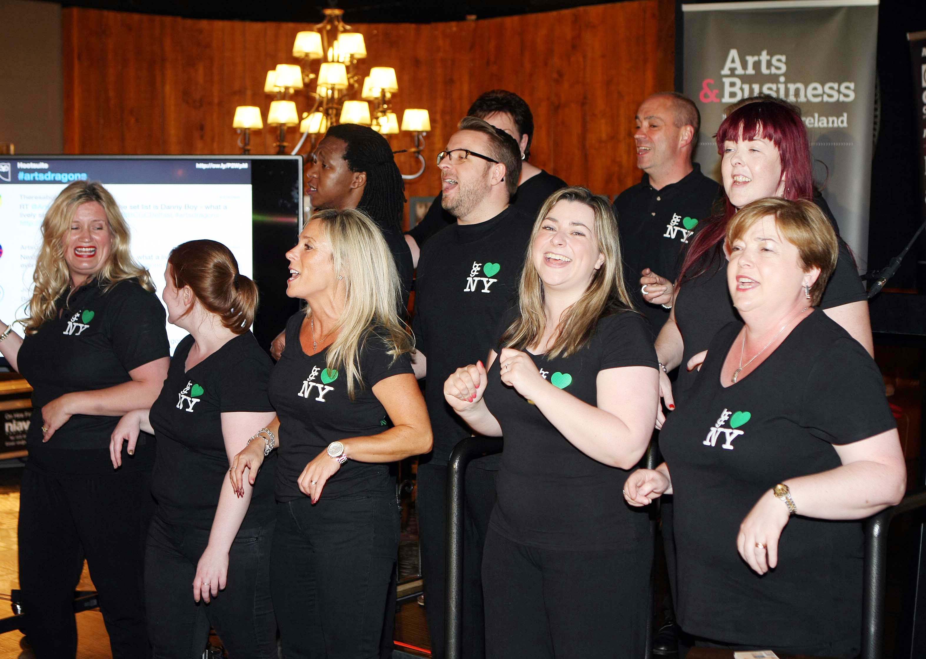 The Belfast Community Gospel Choir performing at the Arts Dragons even in Stix and Stones     Picture by Freddie Parkinson
