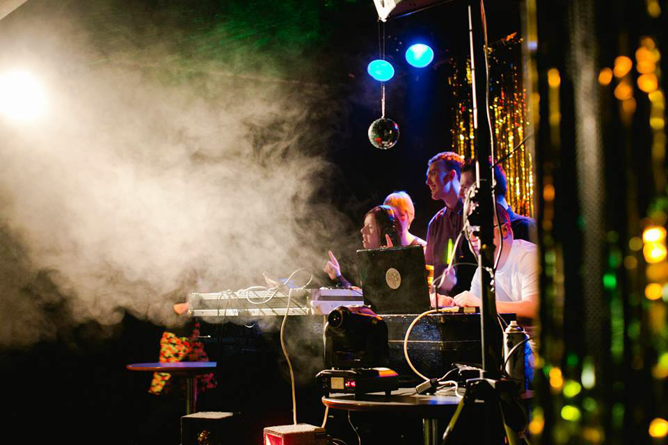 Black Moon DJs (who have learning difficulties themselves) perform a set at the popular Black Moon Club that’s taking place as part of this year’s Féile an Phobail.
