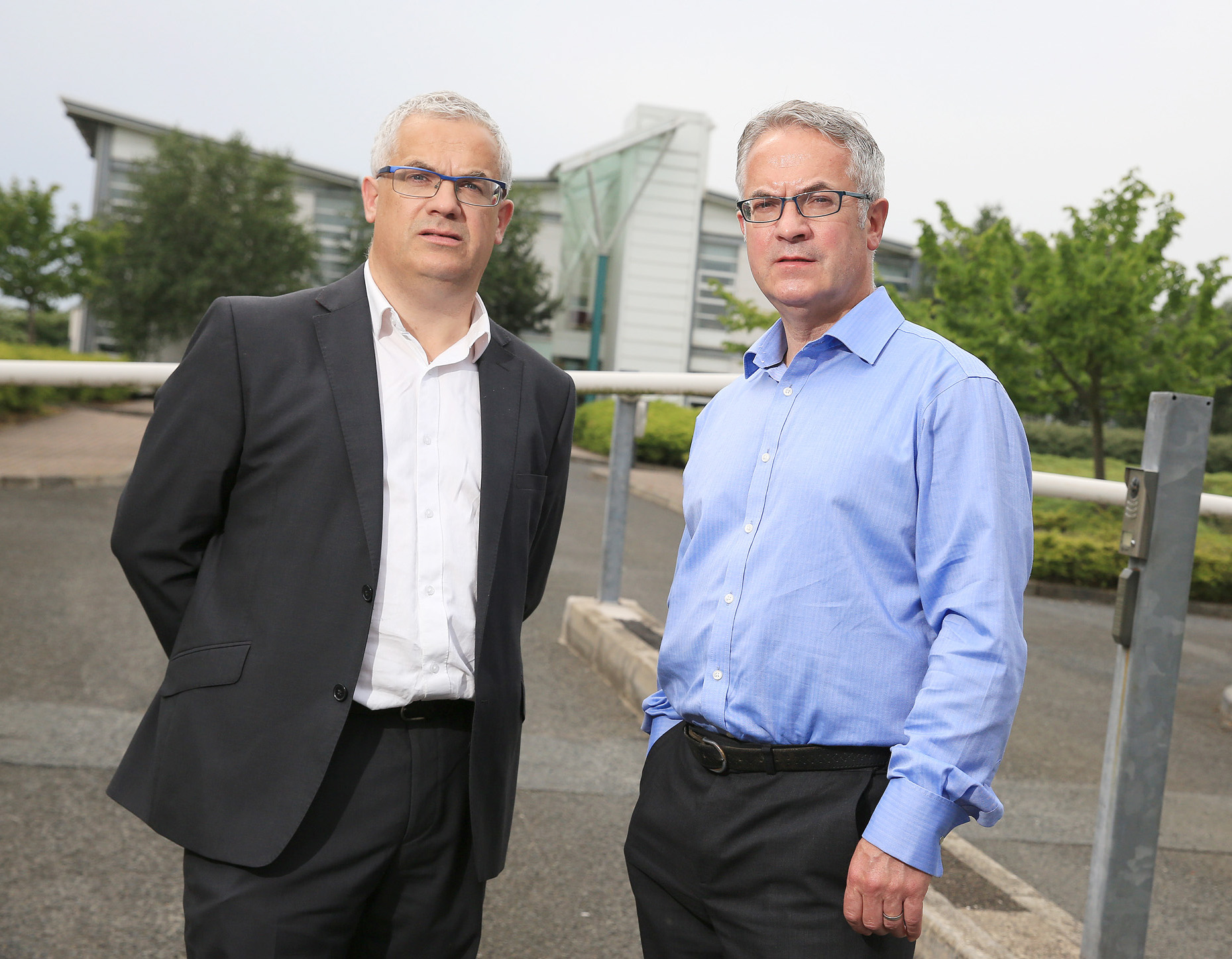 Brothers Tim (left) and Alex Attwood have thrown their weight behind Colum Eastwood in his bid for the SDLP leadership