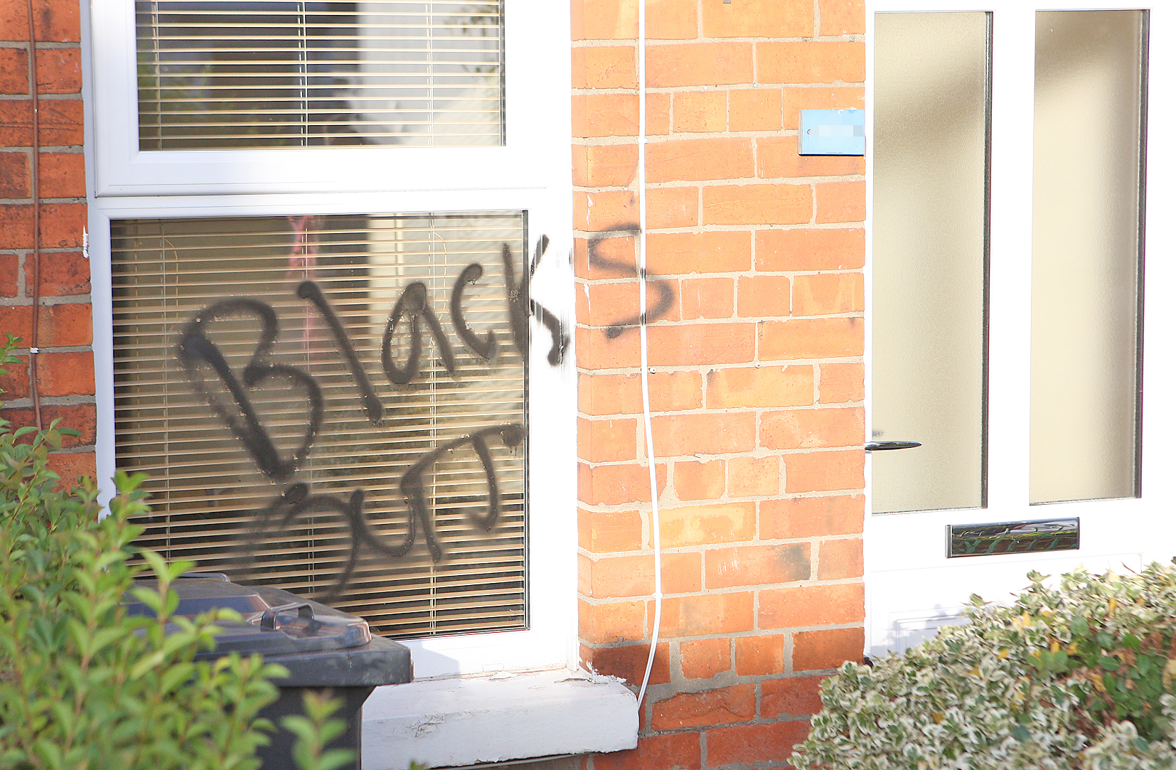 The graffiti daubed on the Stockman’s Lane property has been removed by Council cleansing staff