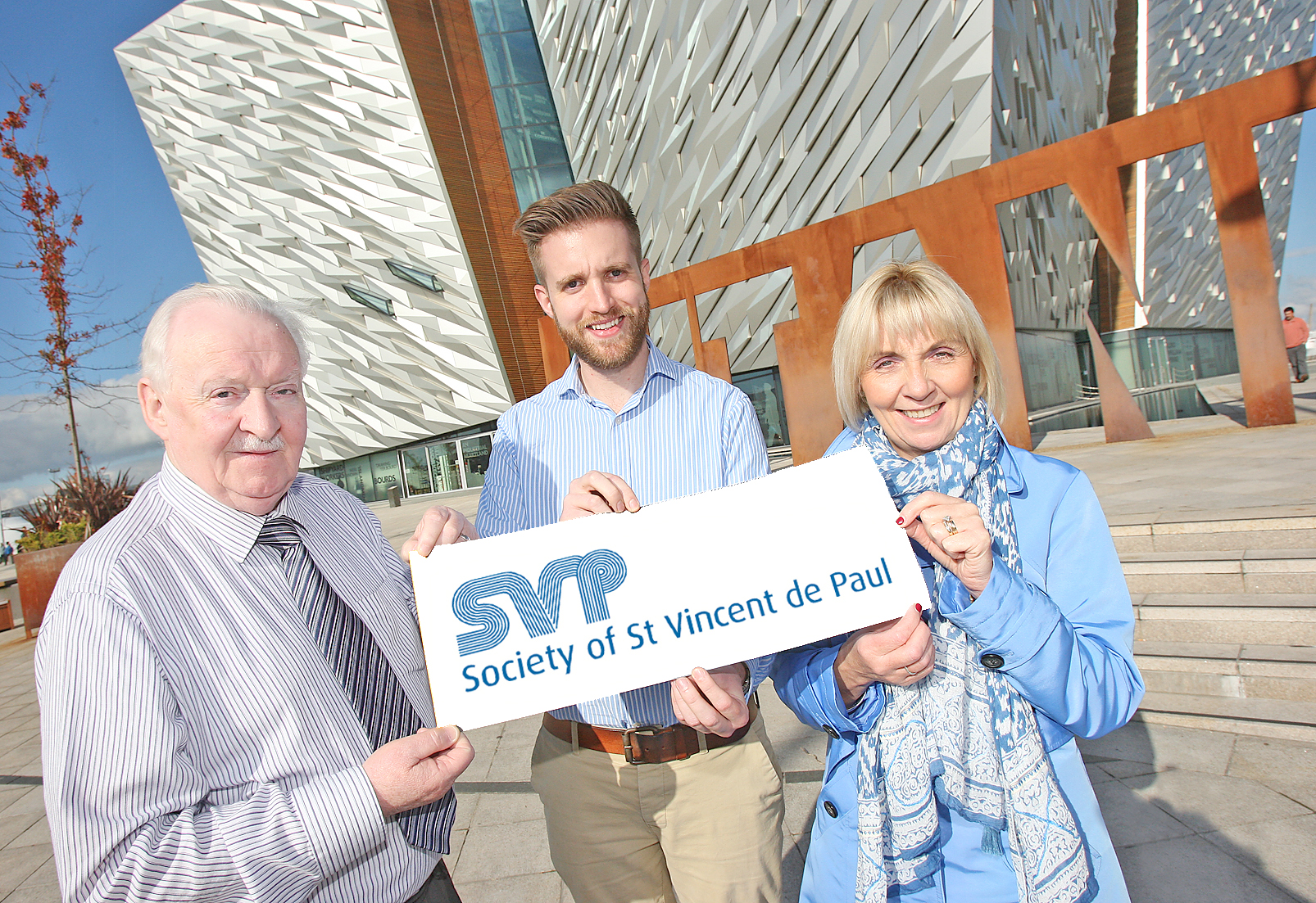 VdP at Titanic Belfast ahead of the upcoming gala dinner