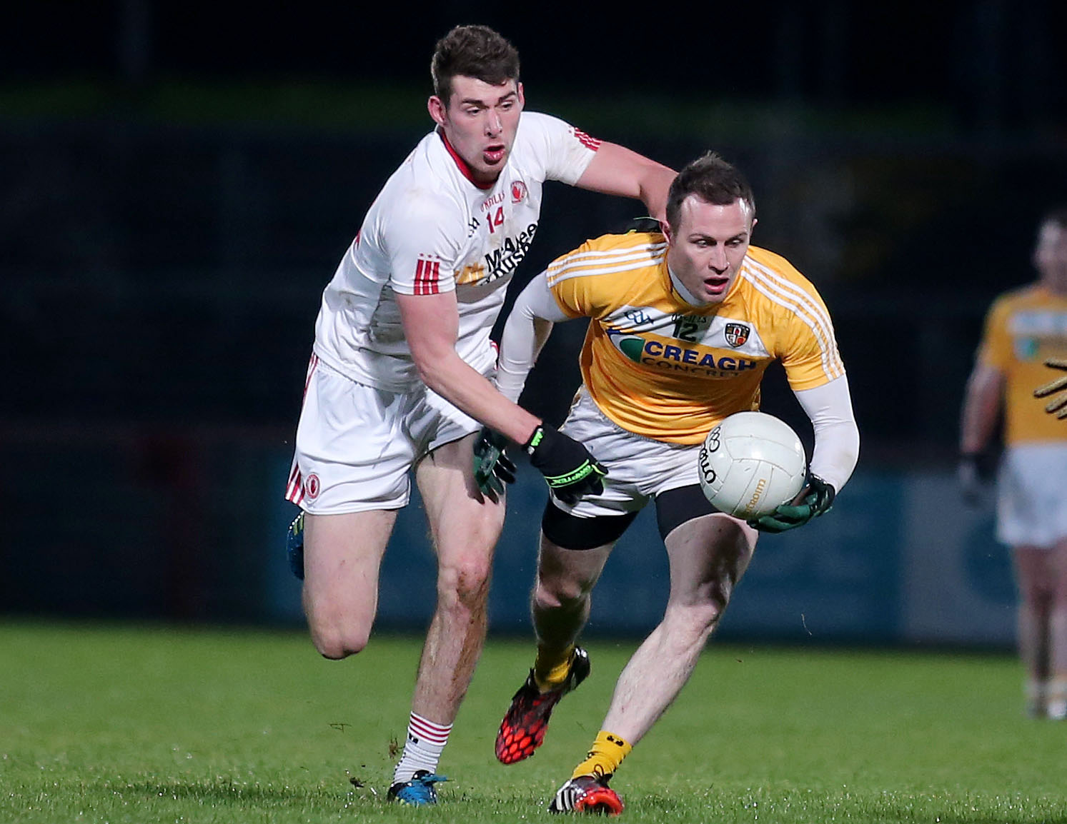 Antrim midfielder Michael McCann has emerged as a major doubt for Sunday’s NFL clash with Leitrim after picking up a hamstring injury while playing for Cargin at the weekend. 