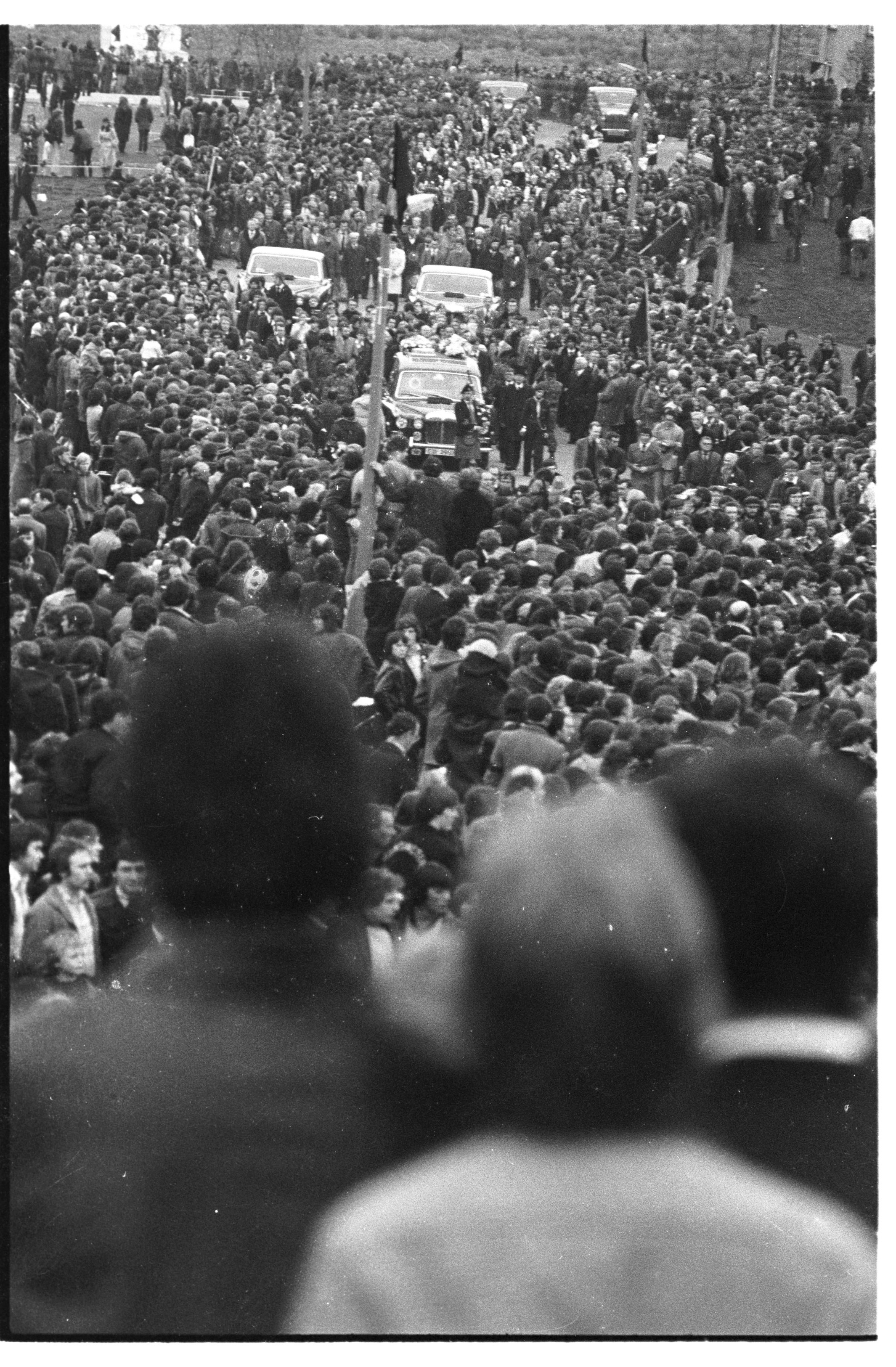 LOOKING BACK: The funeral of Bobby Sands in West Belfast in May 1981