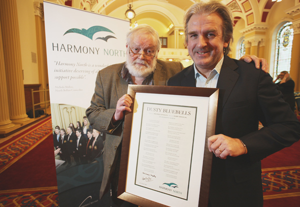 Poet Michael Longley and pianist Barry Douglas backed the choral initiative