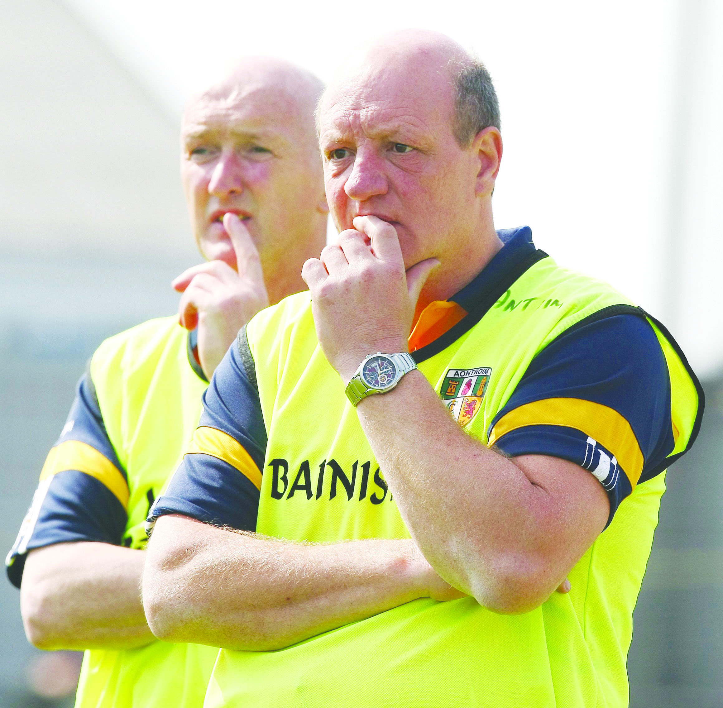 Terence ‘Sambo’ McNaughton and Dominic ‘Woody’ McKinley will be in charge of the Antrim senior hurlers for the remainder of the season with Gregory O’Kane and Neal Pedan set to complete the new-look management team\nMandatory Credit ©INPHO/Cathal Noonan